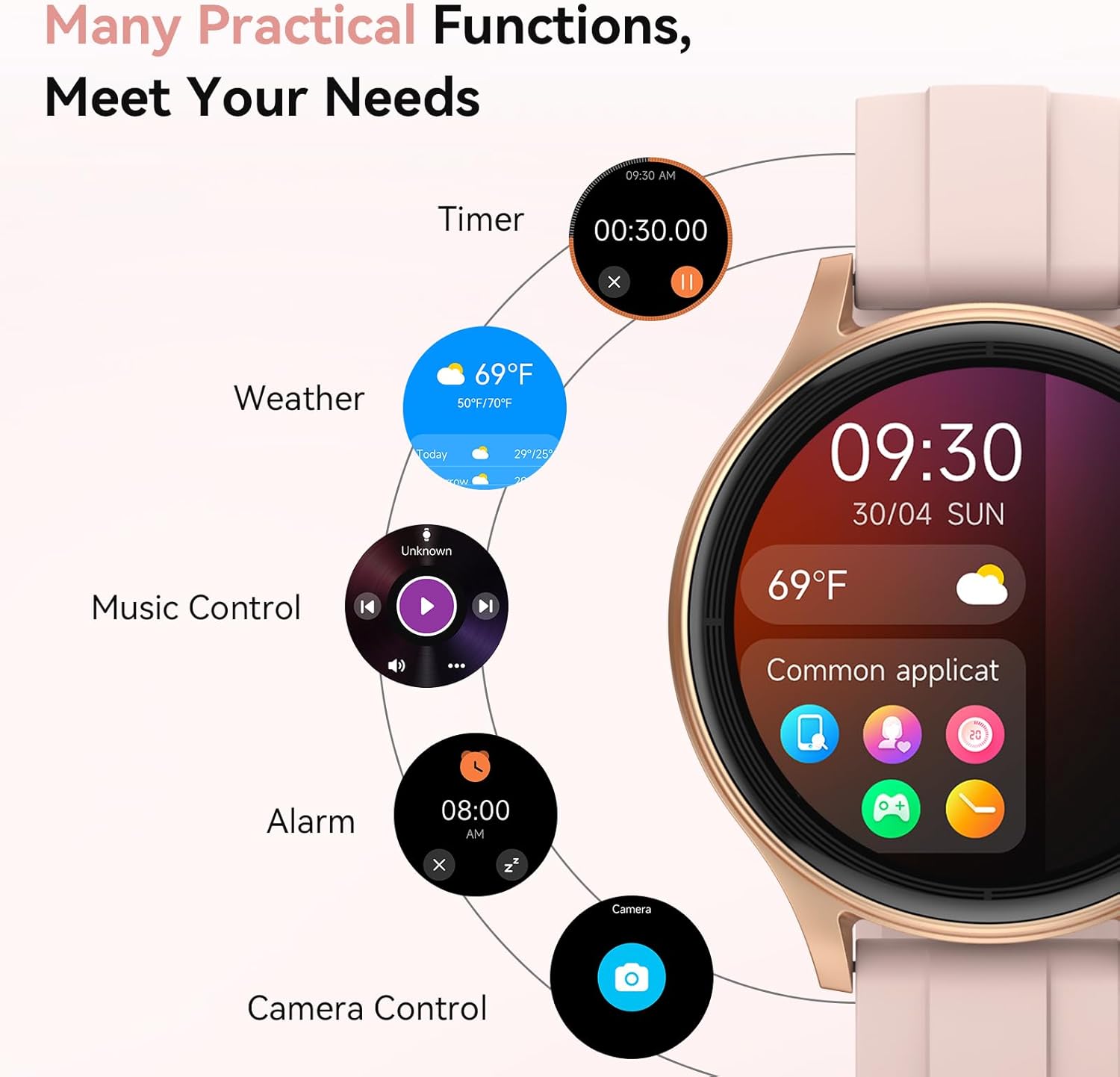 Smart Watches for Women, Ultra-Sharp AMOLED Display Ladies S... - Image 8