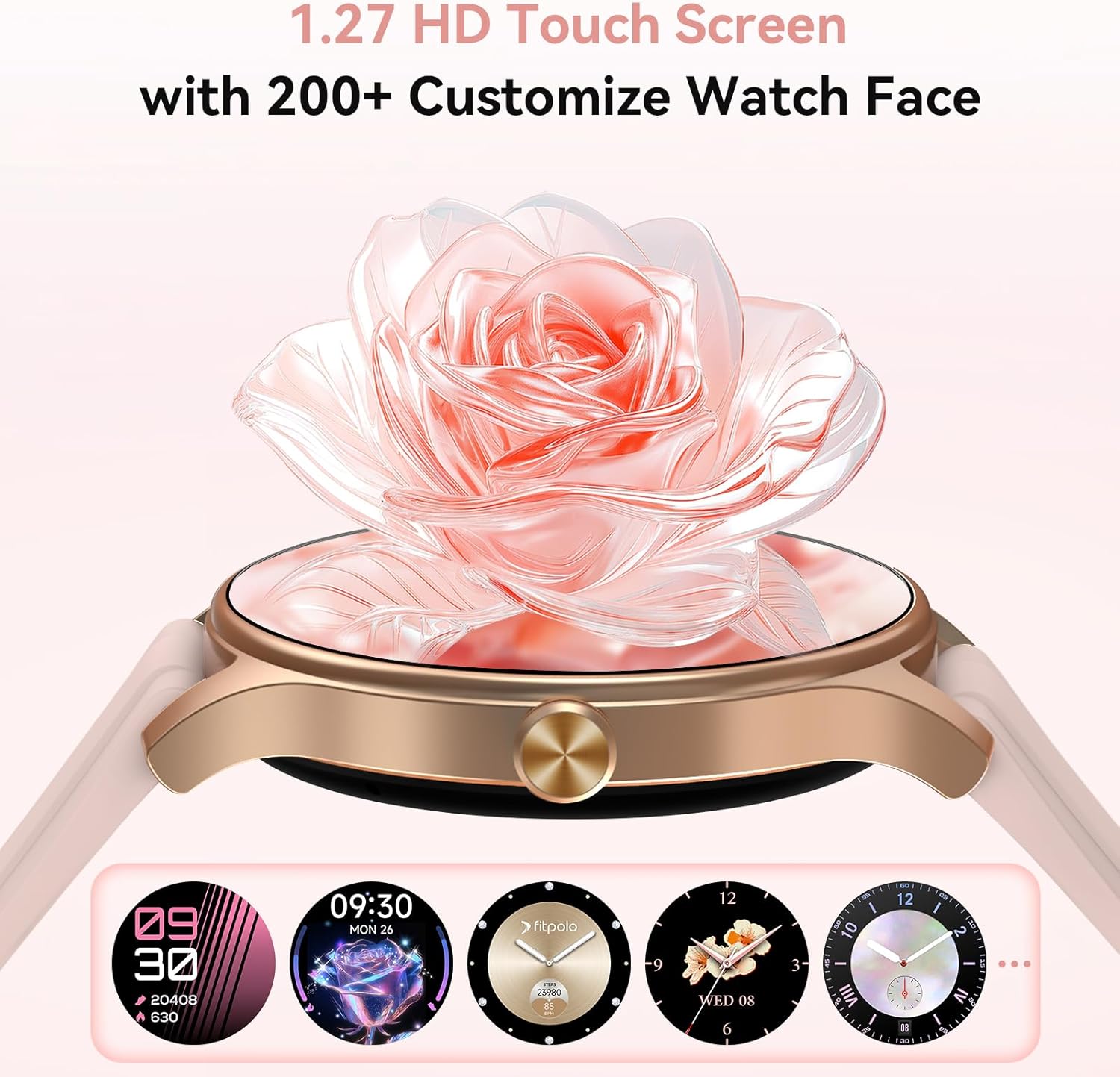 Smart Watches for Women, Ultra-Sharp AMOLED Display Ladies S... - Image 3