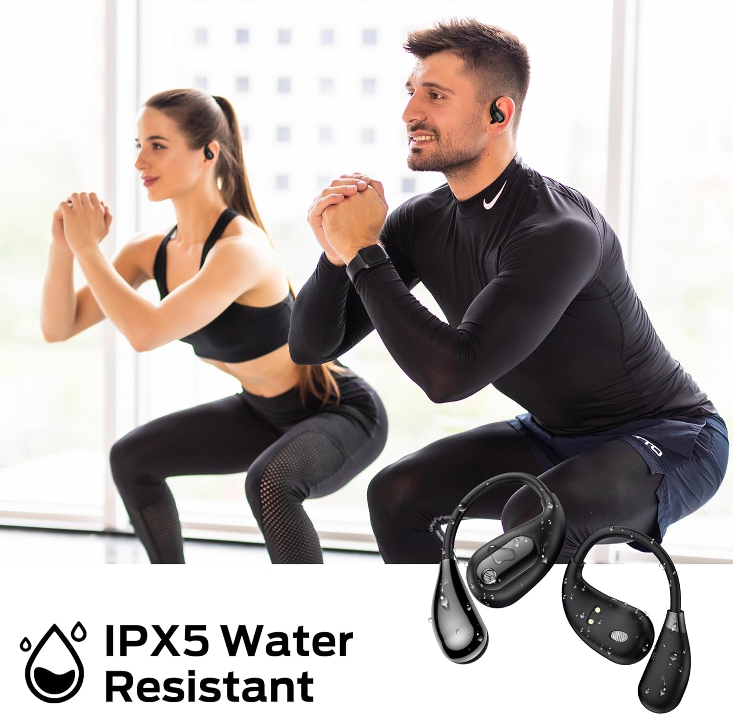 Oraolo Open Ear Headphones, Bluetooth 5.4 Earphones, Stereo ... - Image 6