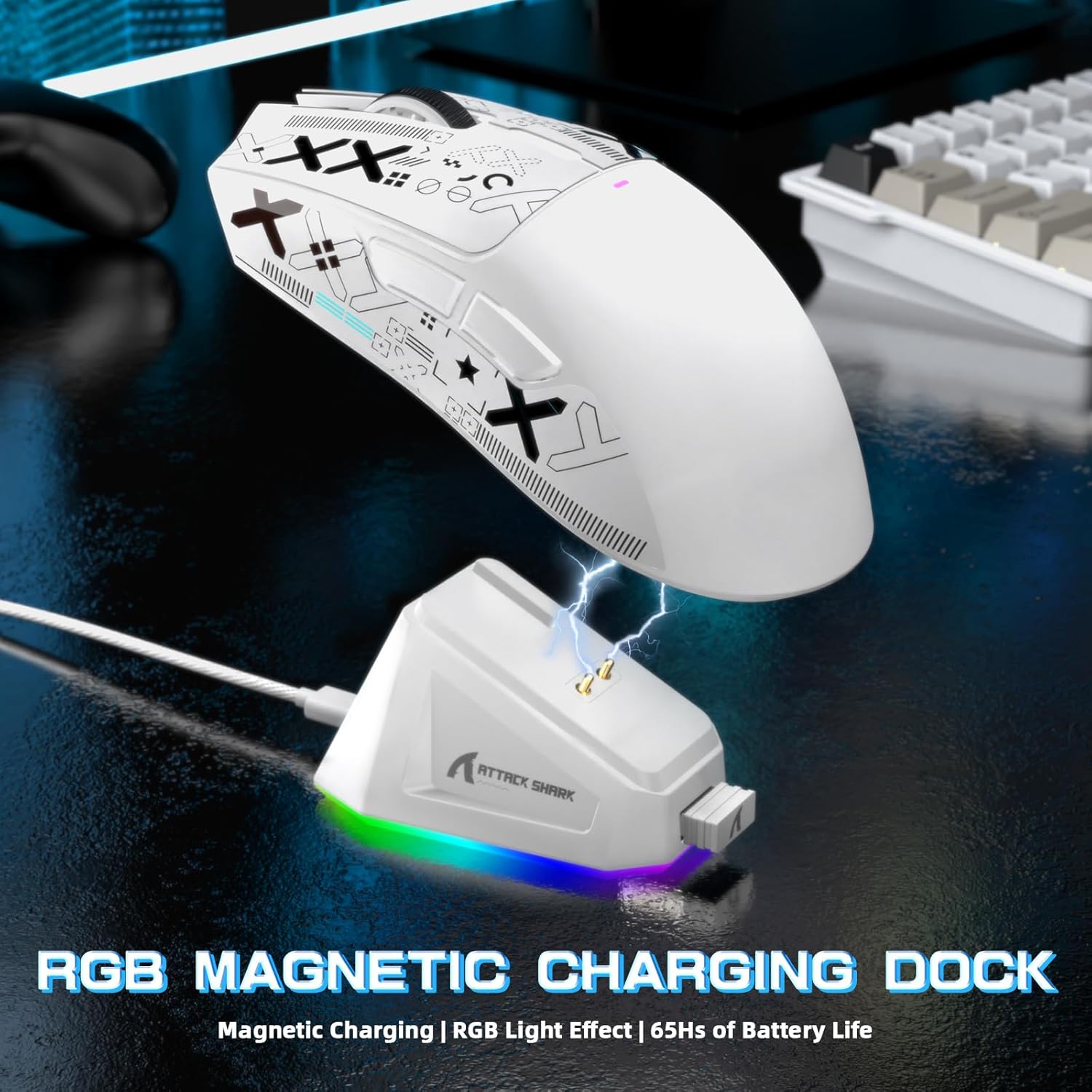 MAMBASNAKE x Attack Shark X60HE Rapid Trigger Wireless Keybo... - Image 8