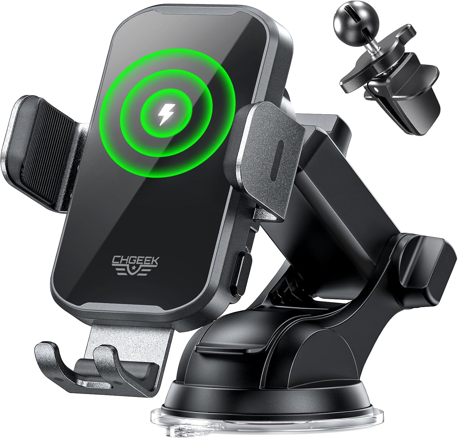 CHGeek Car Phone Holder Wireless Charger, Wireless Car Charg... - Image 2