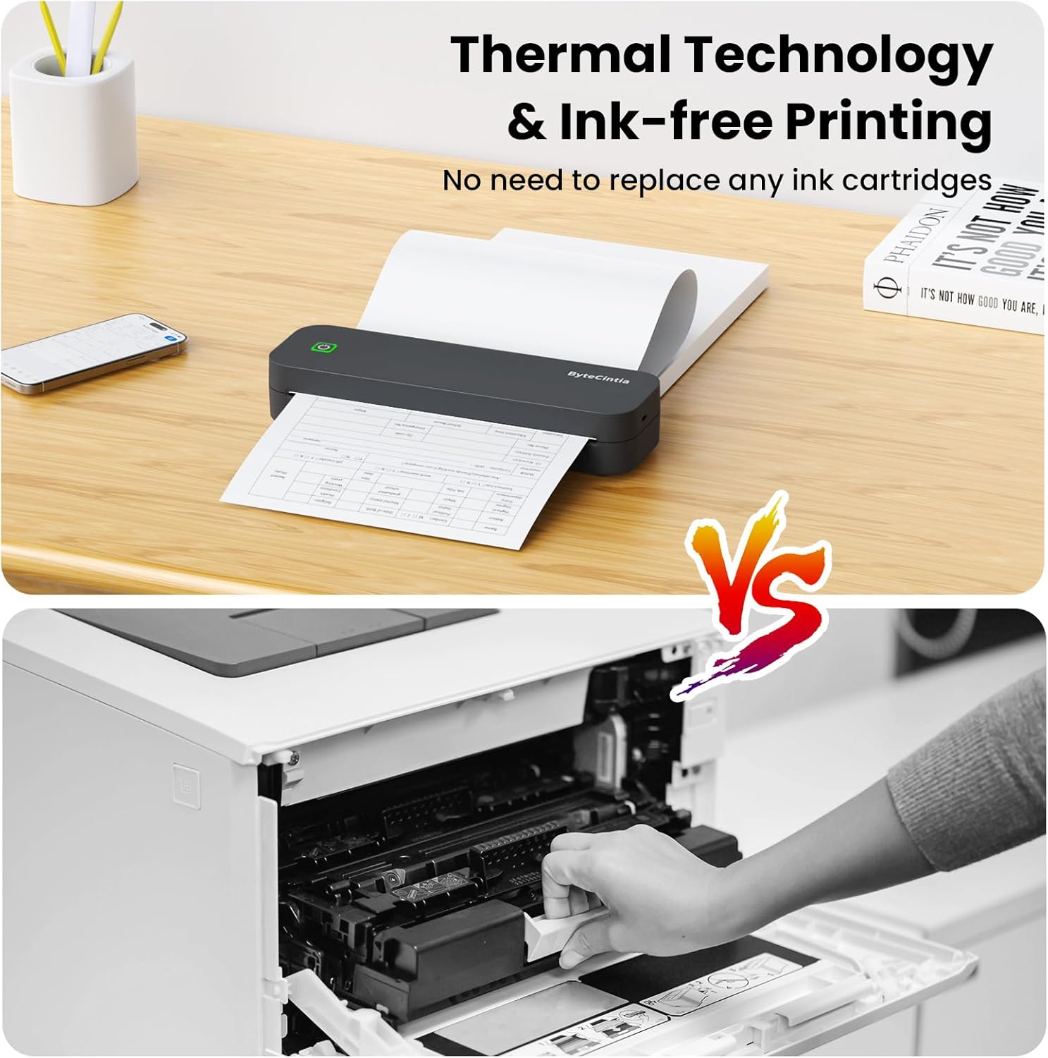 Portable Printer for Travel, Bluetooth Thermal Printer Suppo... - Image 6