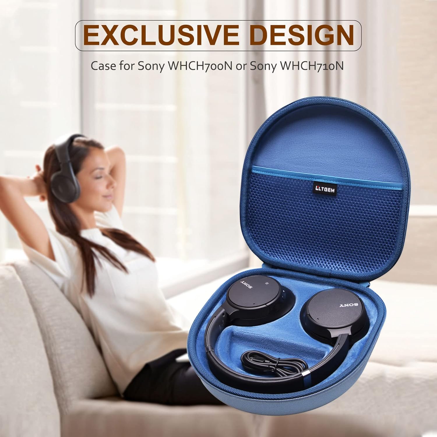 LTGEM Case Compatible with Sony WH-CH720N / WH-CH520 / WHCH7... - Image 5