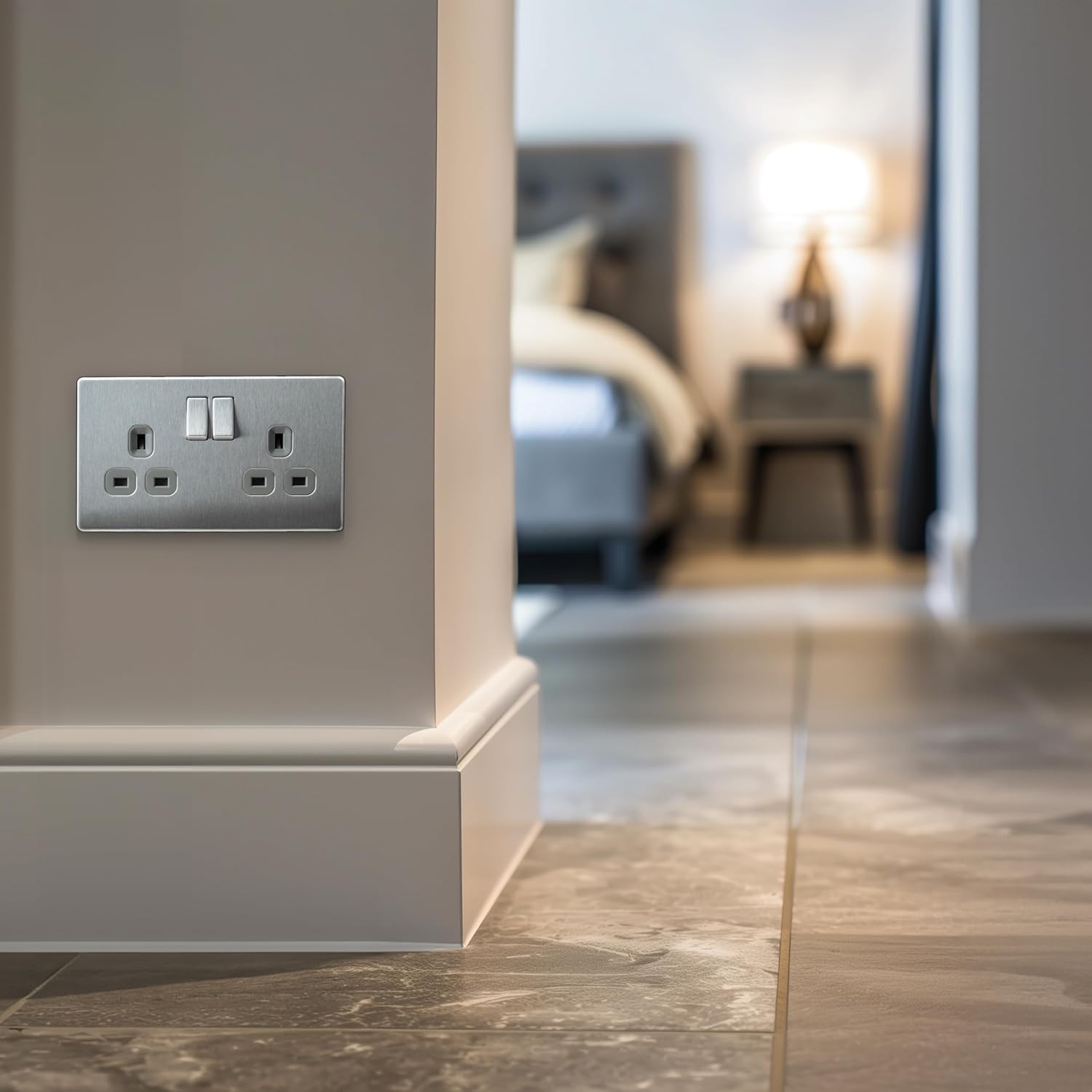 BG Electrical Double Switched Power Plug Wall Socket, Flatpl... - Image 7