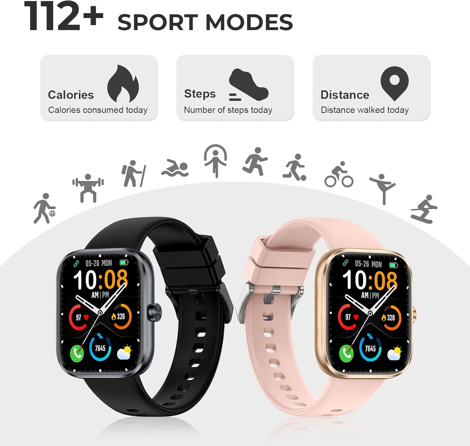 Smart Watch for Men Women(Answer/Make Calls), 1.83"HD Fitnes... - Image 4