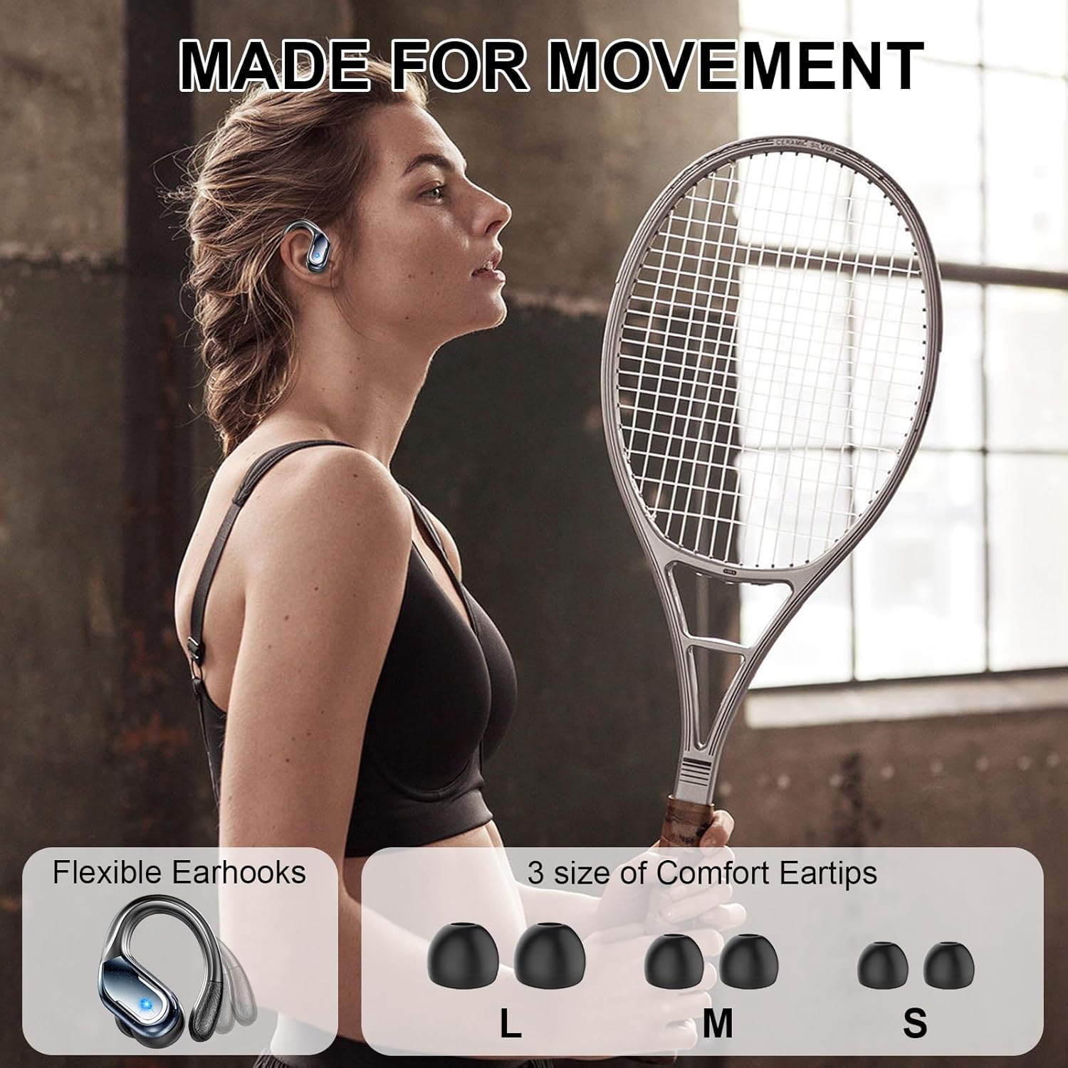 Wireless Earbuds, 2025 Bluetooth 5.4 Headphones Sport, 75H S... - Image 7