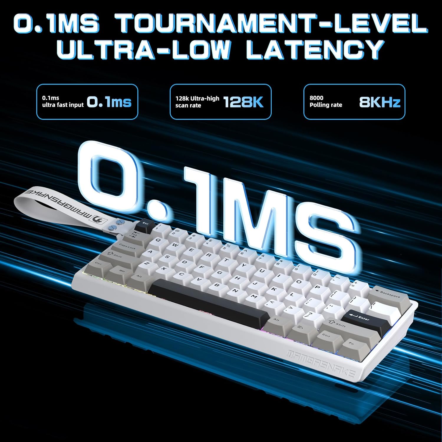 MAMBASNAKE x Attack Shark X60HE Rapid Trigger Wireless Keybo... - Image 4