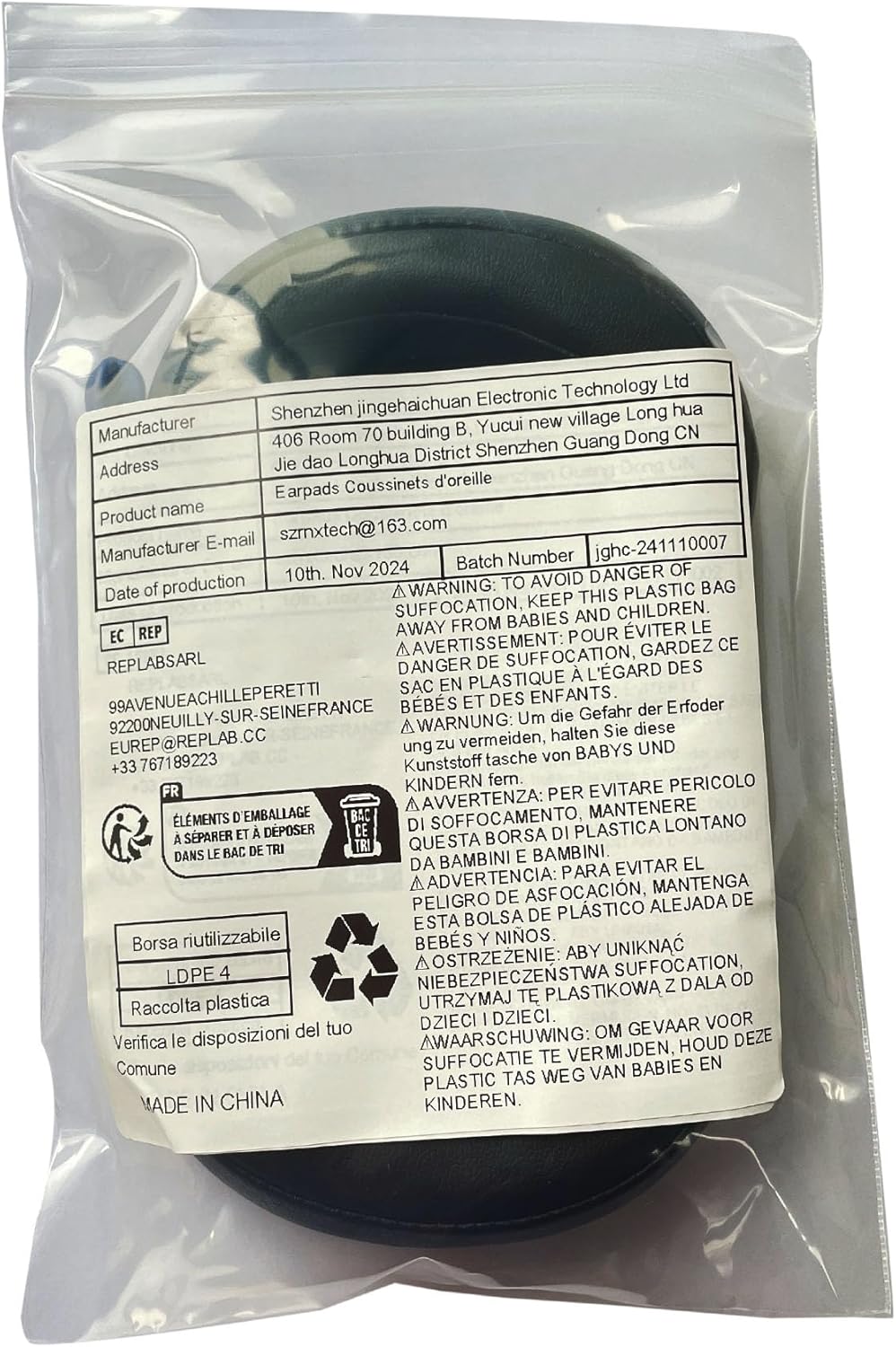 Replacement Earpads Cushion for Sony MDR-100ABN MDR 100ABN M... - Image 9