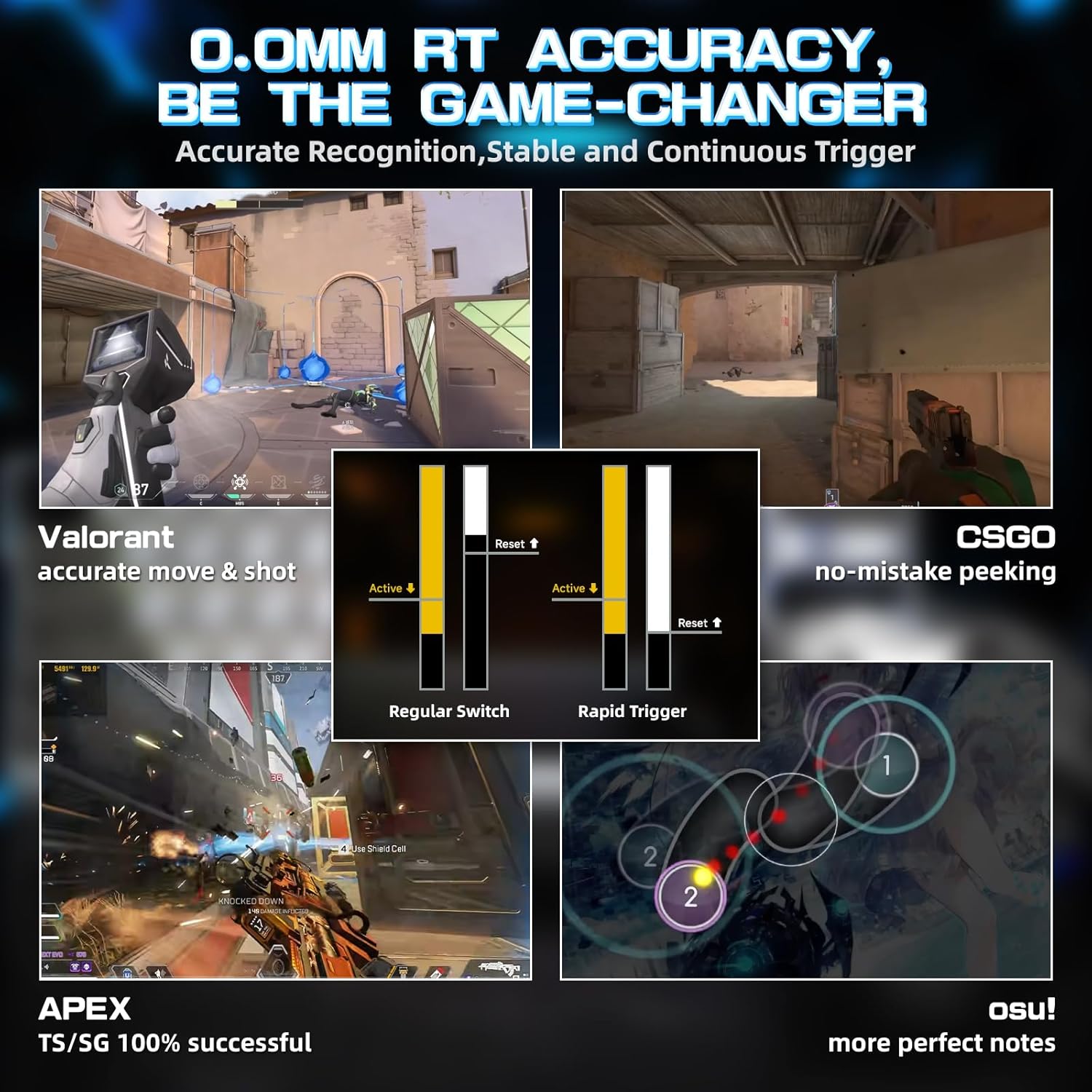 MAMBASNAKE x Attack Shark X60HE Rapid Trigger Wireless Keybo... - Image 6