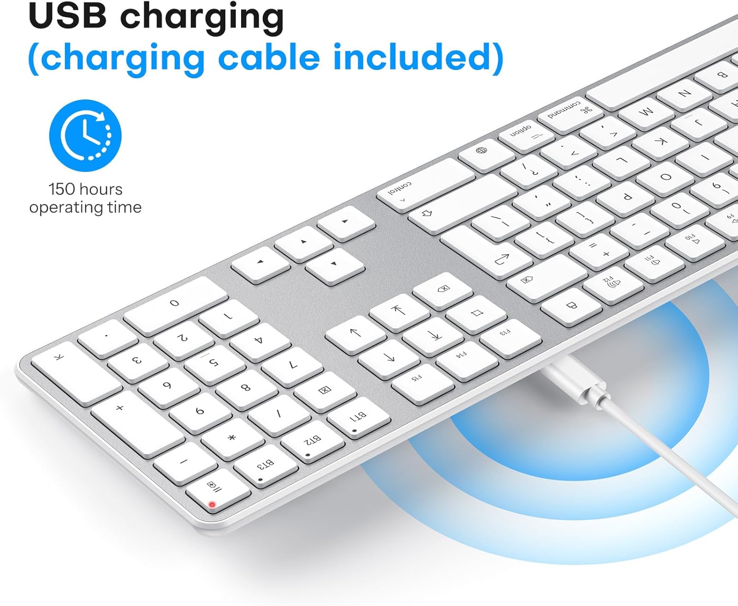 OMOTON Wireless Bluetooth Keyboard Mouse Rechargeable for Ma... - Image 4