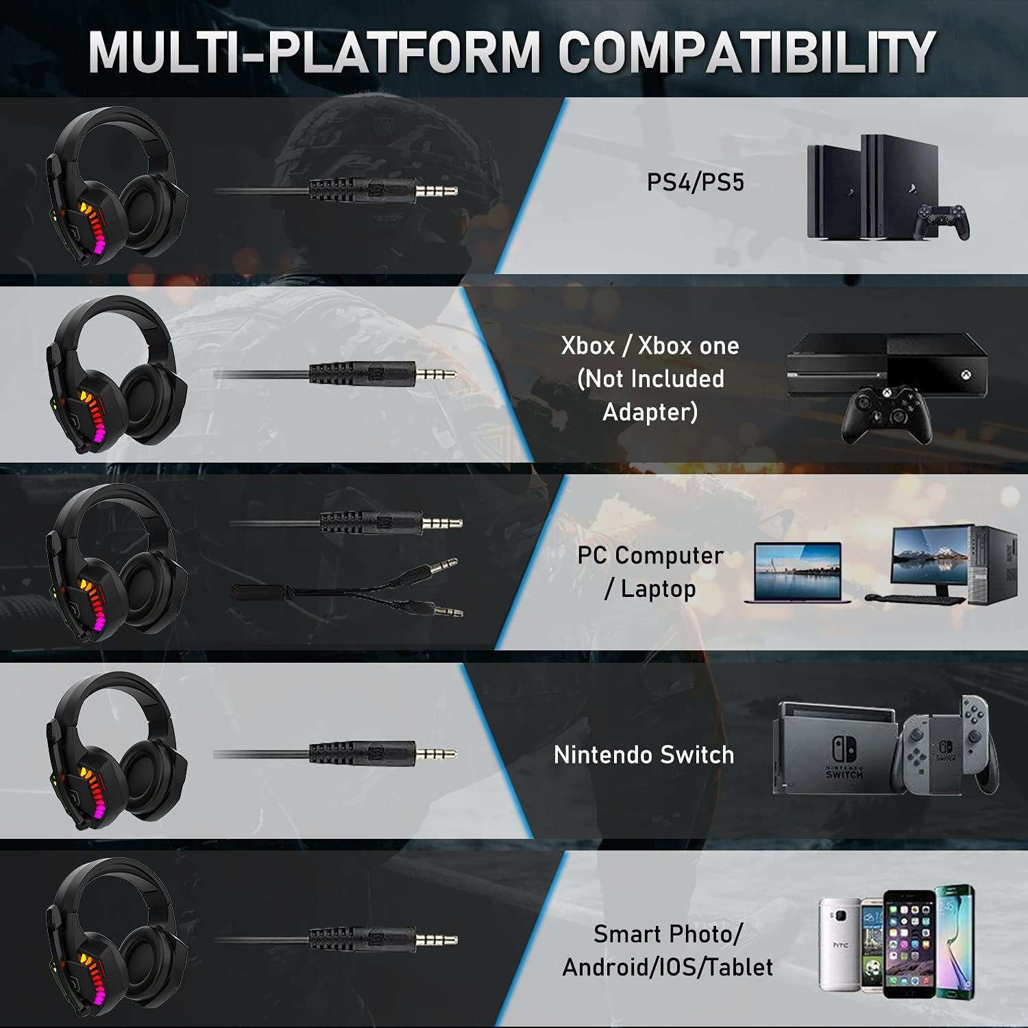 Gaming Keyboard and Mouse Set, 60% Wired Compact Gaming Keyb... - Image 10