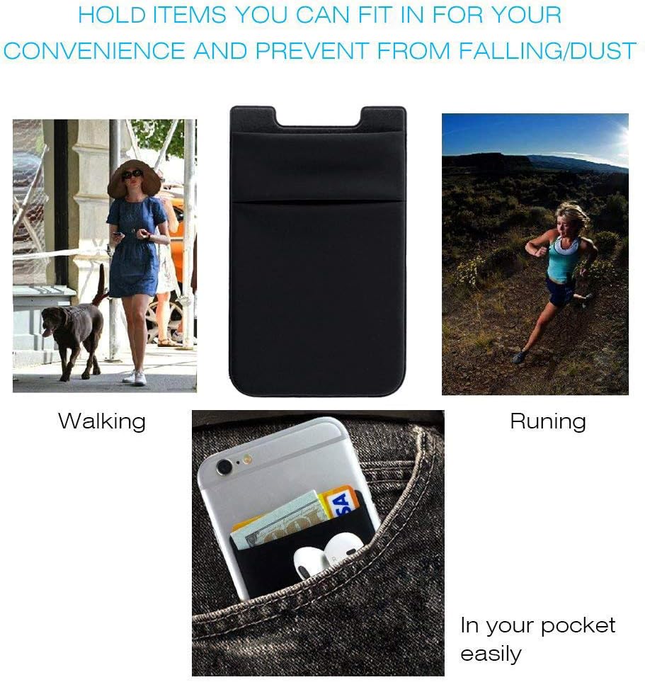 Phone Card Holder Stretchy Wallet Pocket Credit Card ID Case... - Image 8