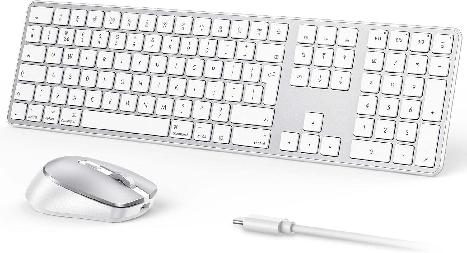 OMOTON Wireless Bluetooth Keyboard Mouse Rechargeable for Ma... - Image 2