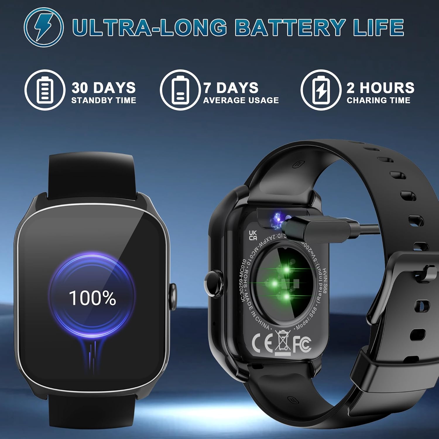 Smart Watch for Men Women Bluetooth Calls, 1.95" HD Curved S... - Image 7