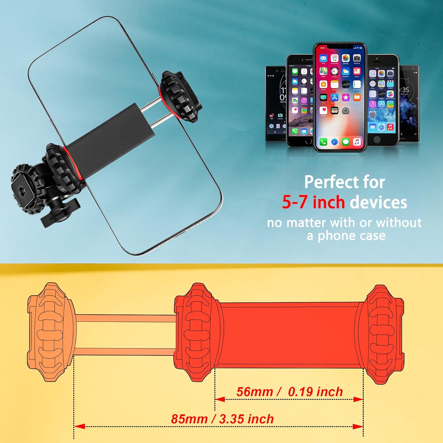 zeadio Camera Cold Shoe Smartphone Mount Holder Adapter, Cel... - Image 5