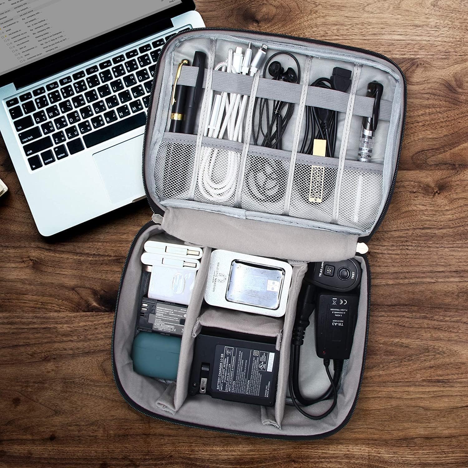 Electronic Organizer, Portable Travel Organizer Bag, Waterpr... - Image 8