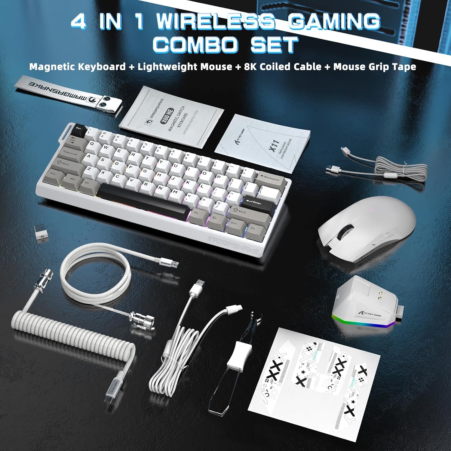 MAMBASNAKE x Attack Shark X60HE Rapid Trigger Wireless Keybo... - Image 10