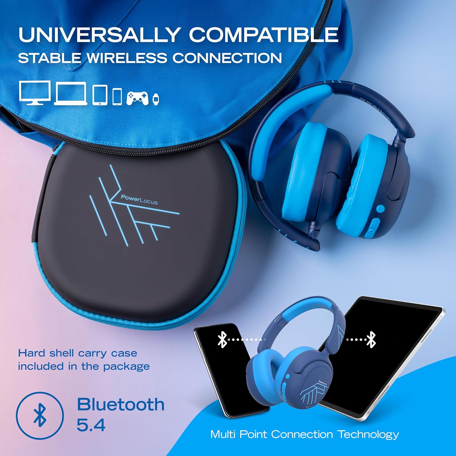 PowerLocus Kids Active Noise Cancelling Headphones, 70 Hours... - Image 7