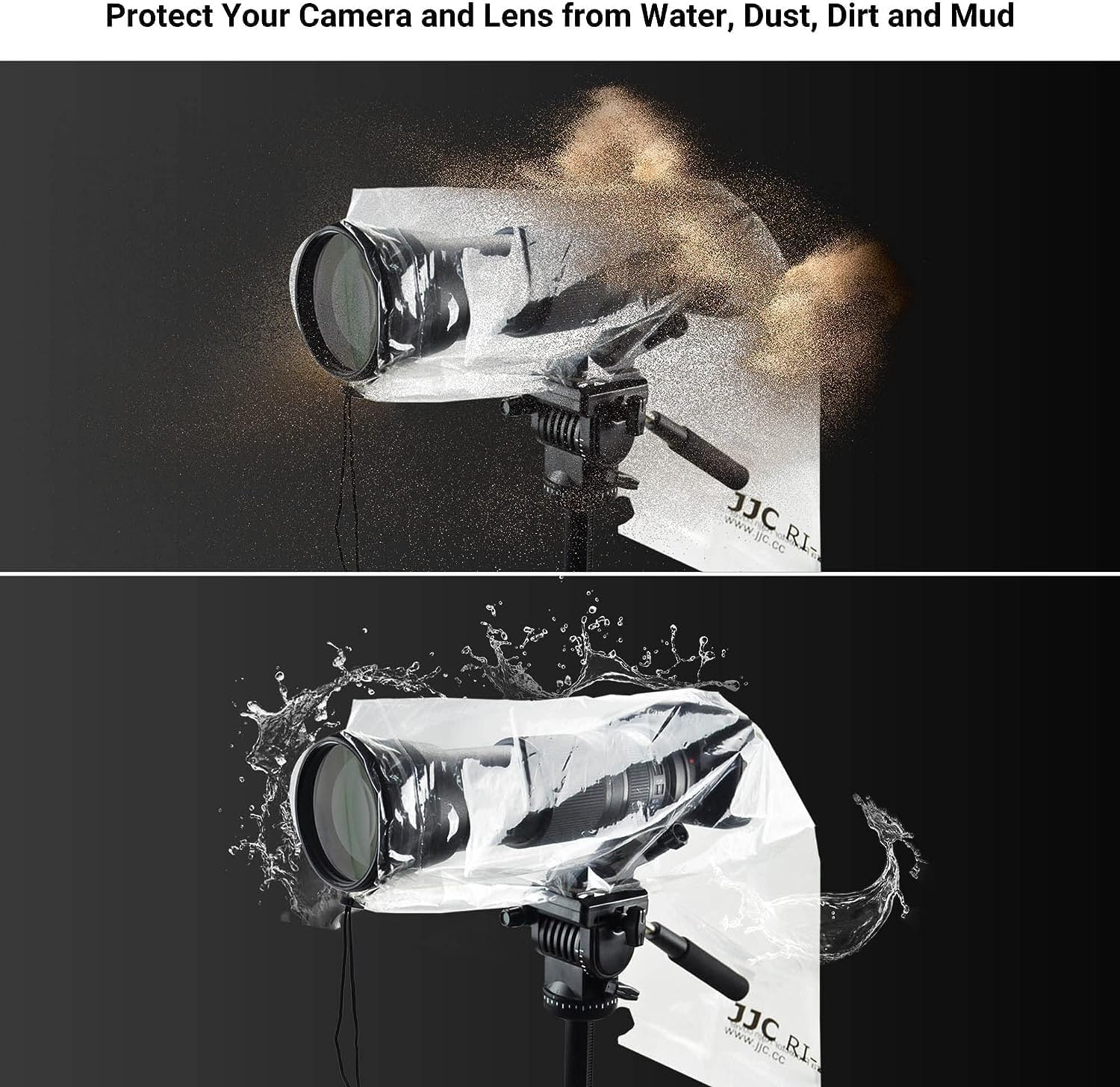 2 Pack JJC Camera Rain Cover Rain Coat Sleeve Protector for ... - Image 7