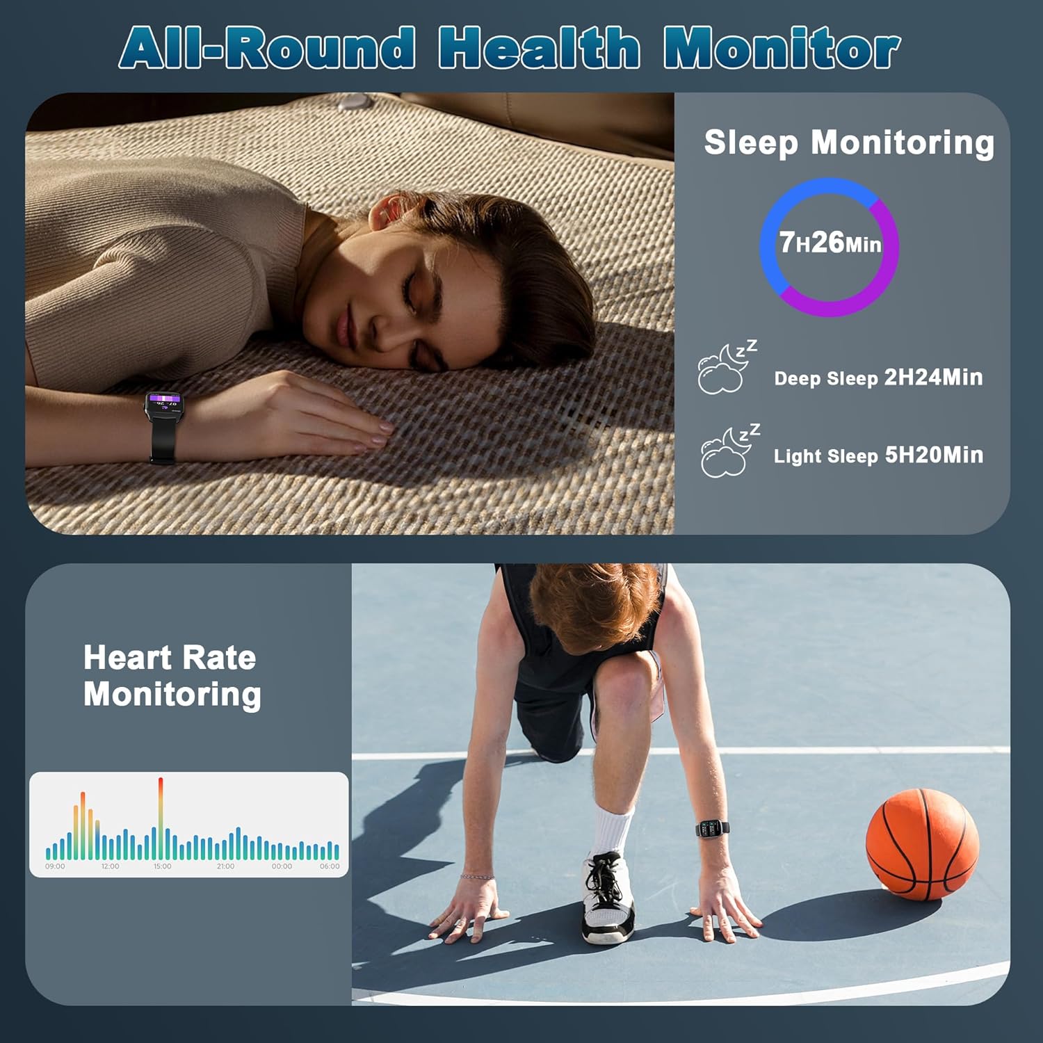 Smart Watch for Men Women Bluetooth Calls, 1.95" HD Curved S... - Image 6