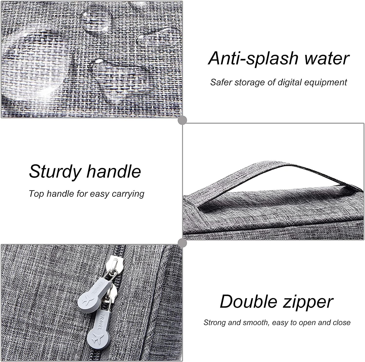 Electronic Organizer, Portable Travel Organizer Bag, Waterpr... - Image 6