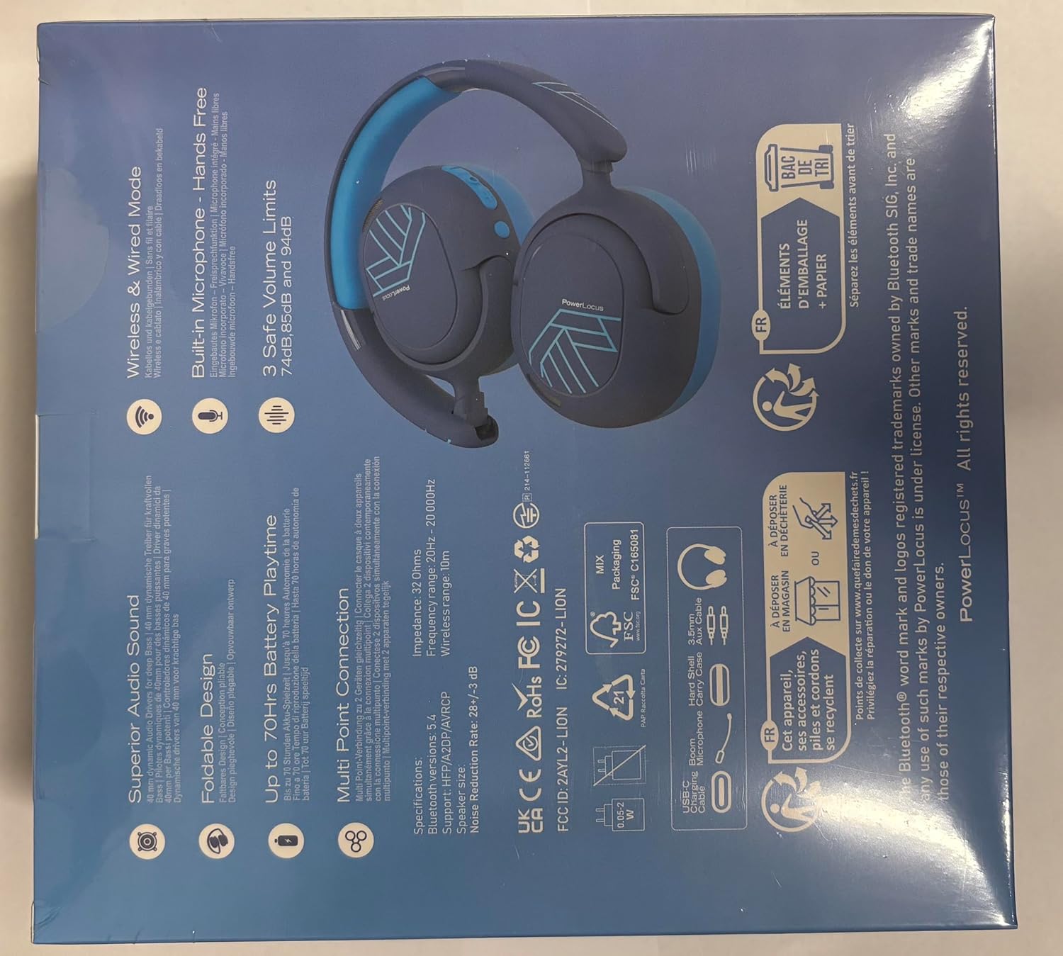 PowerLocus Kids Active Noise Cancelling Headphones, 70 Hours... - Image 14