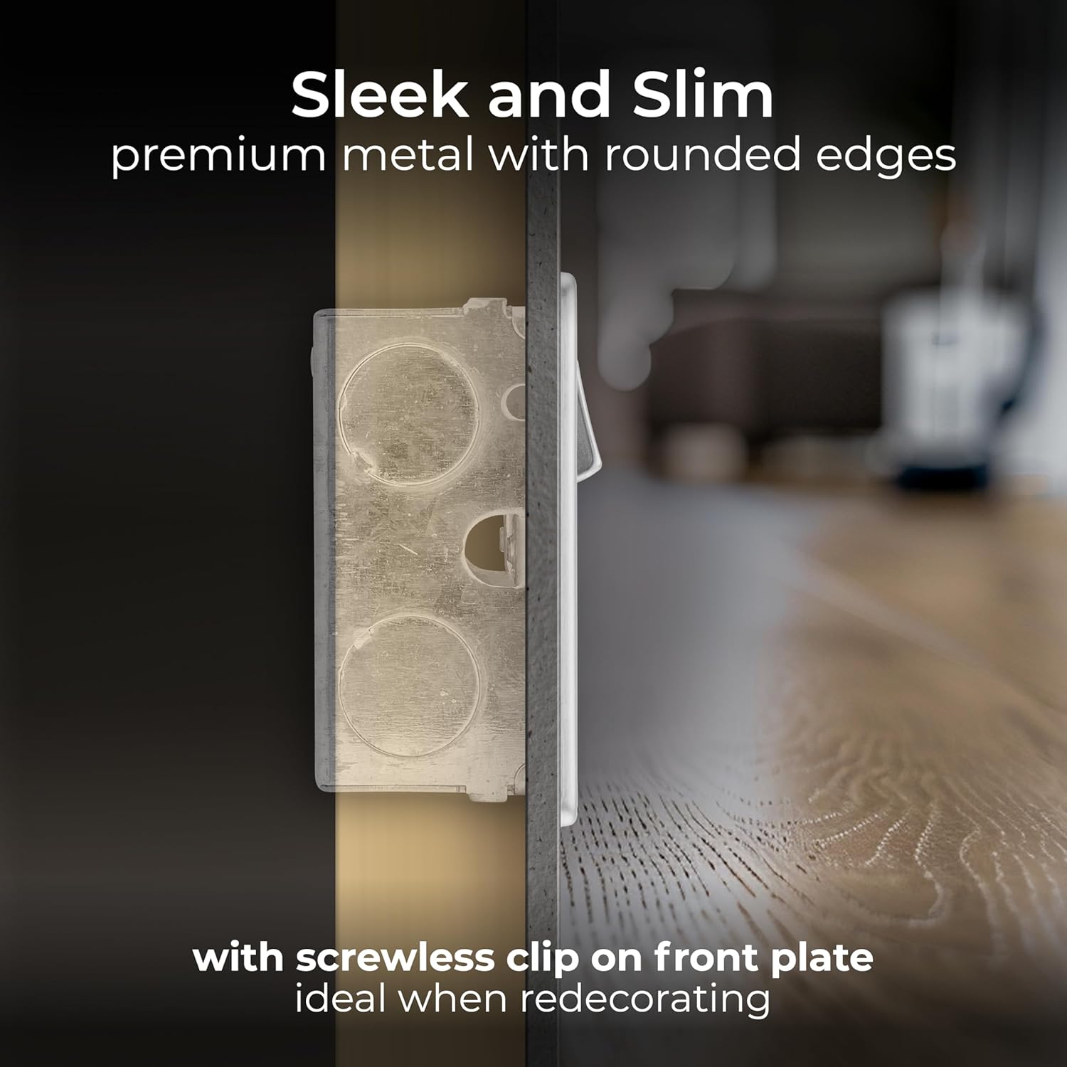 BG Electrical Double Switched Power Plug Wall Socket, Flatpl... - Image 4