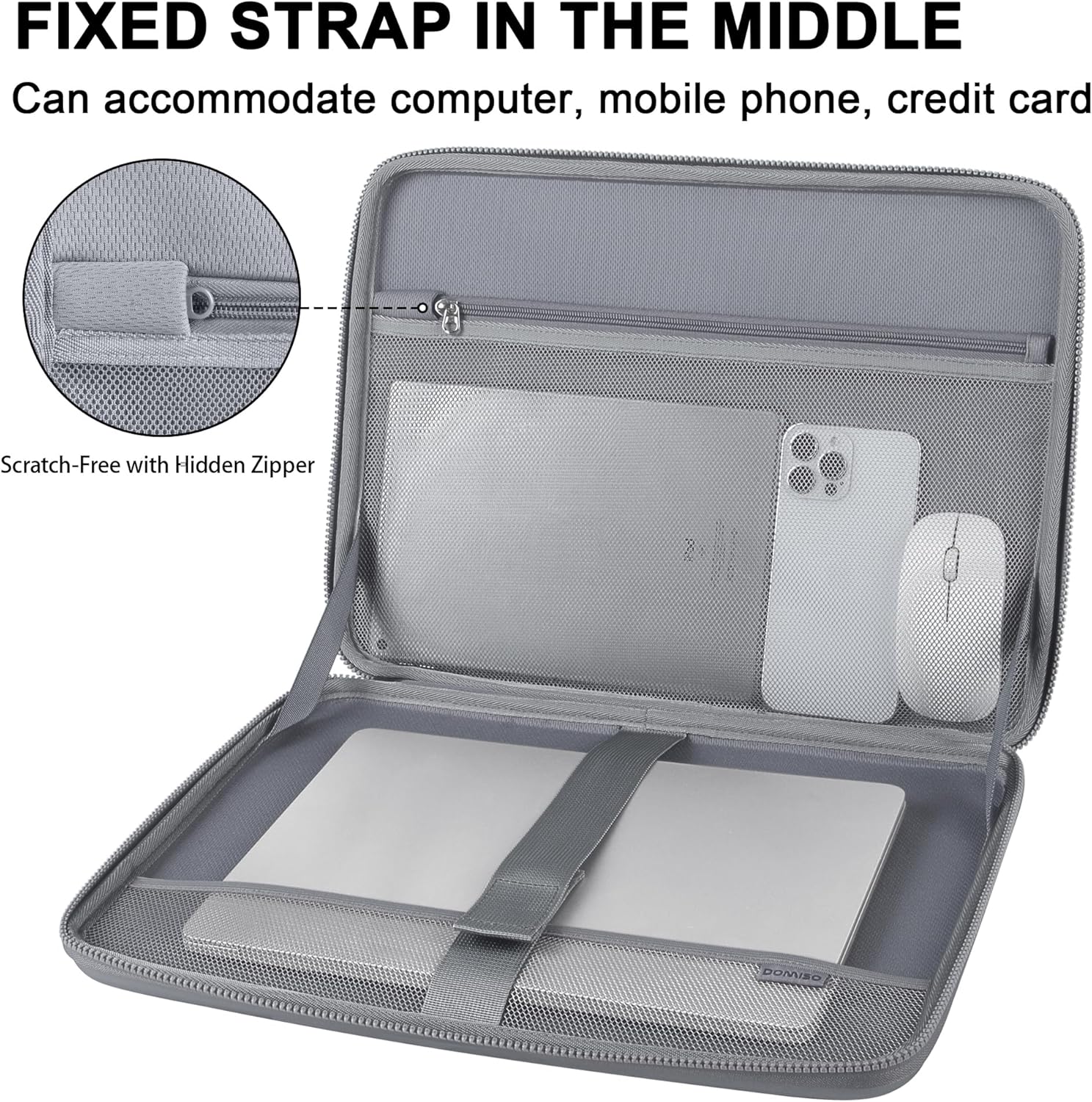 DOMISO 15-16 Inch Laptop Hard Case,Waterproof Shockproof Lap... - Image 6