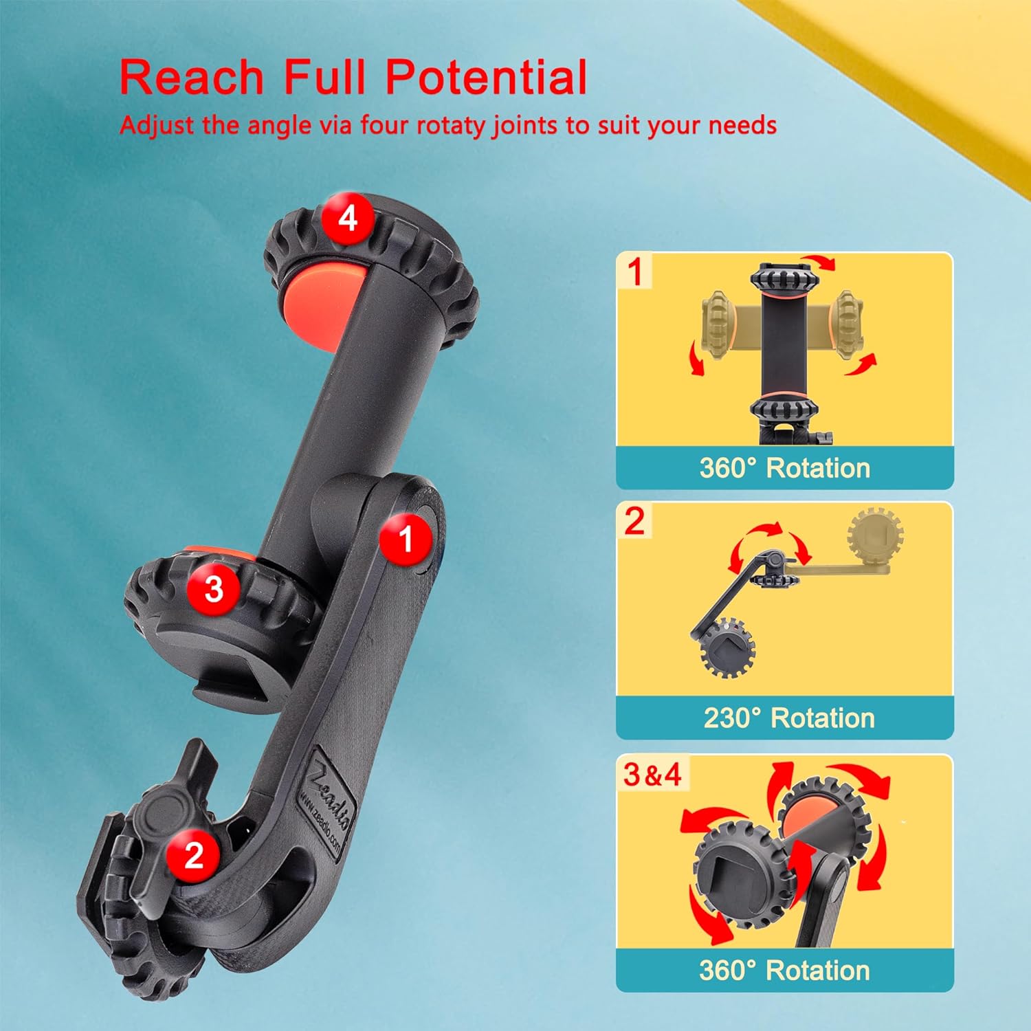 zeadio Camera Cold Shoe Smartphone Mount Holder Adapter, Cel... - Image 7