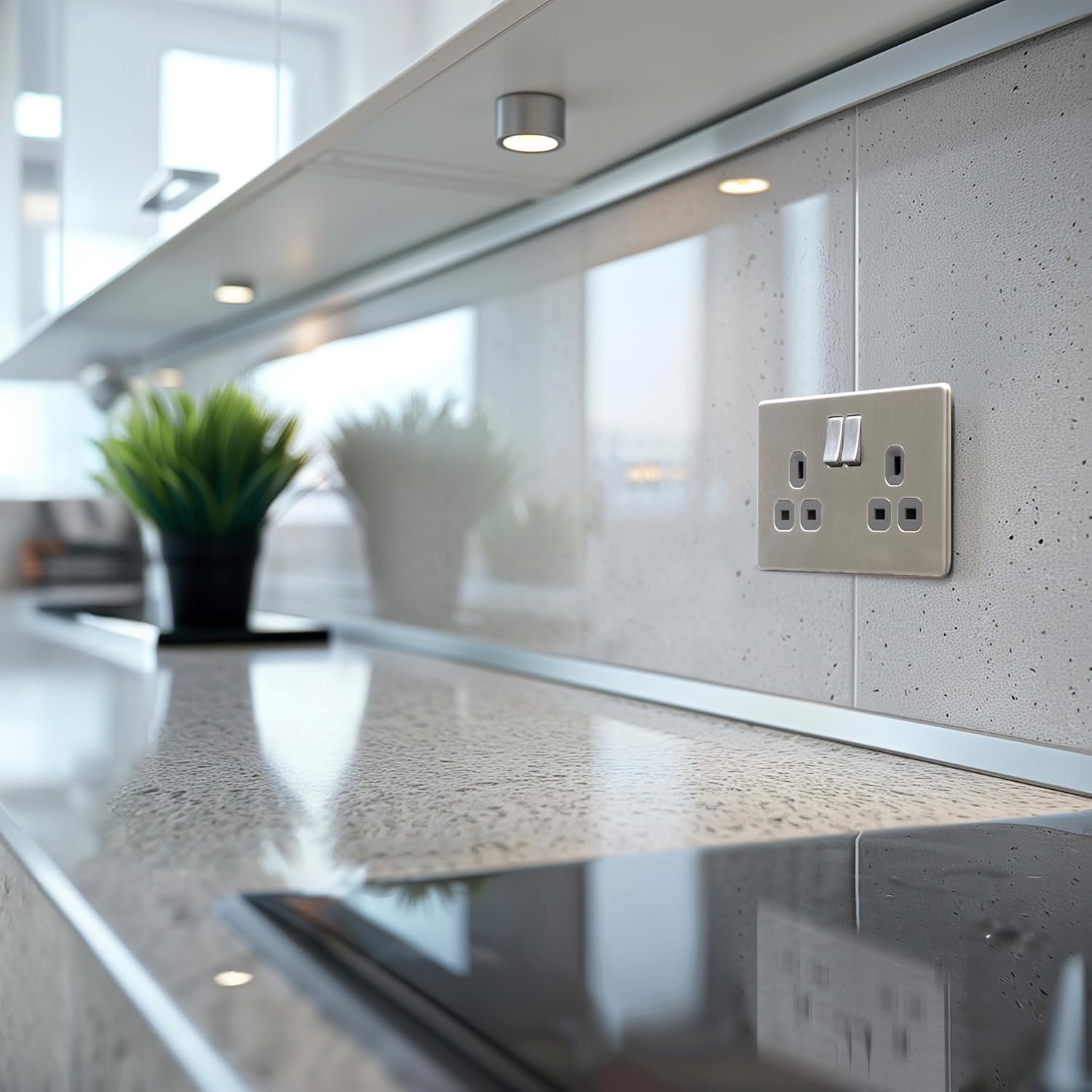 BG Electrical Double Switched Power Plug Wall Socket, Flatpl... - Image 8