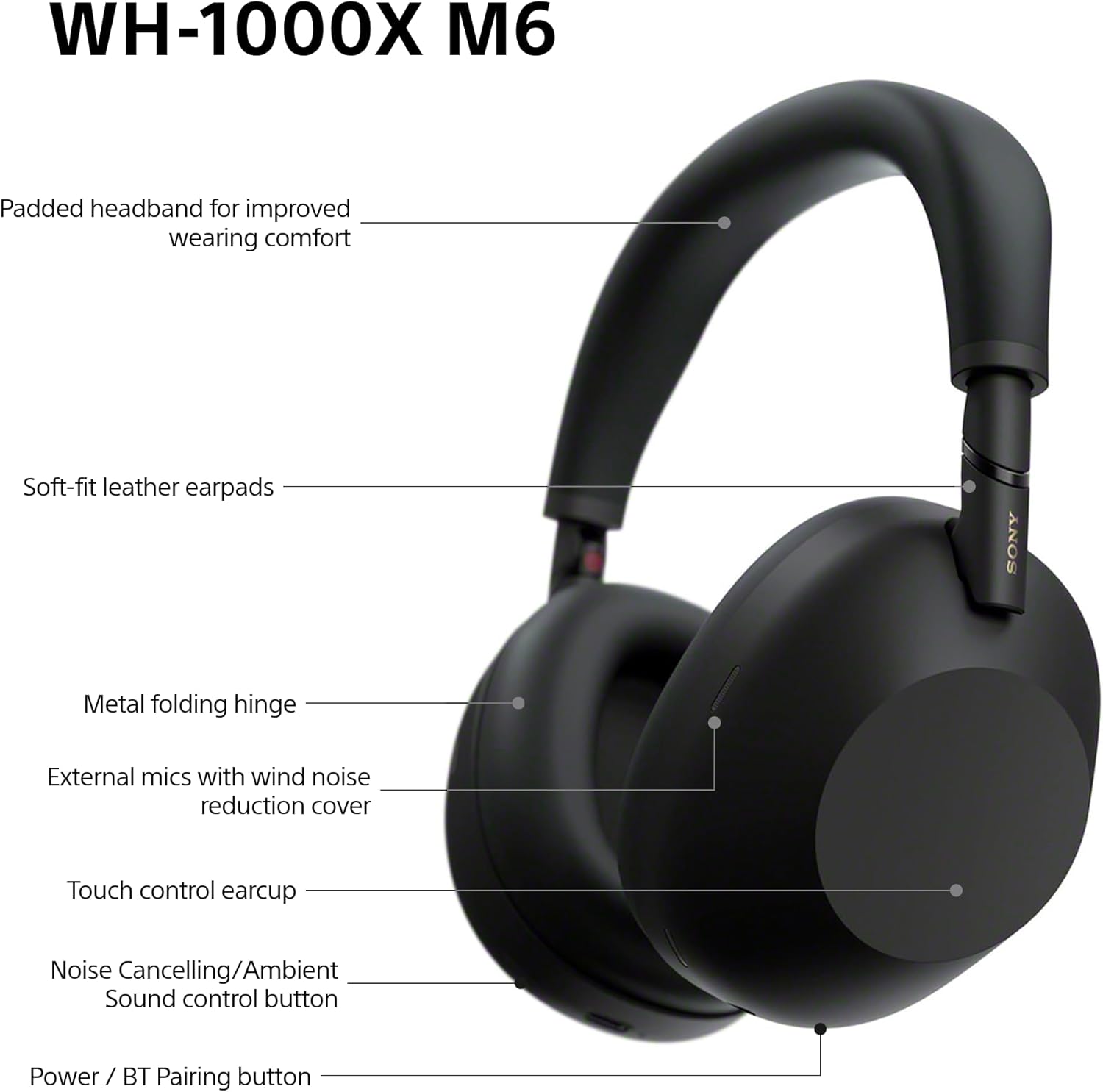 Sony WH-1000XM6 Flagship Noise Cancelling Over-Ear Wireless ... - Image 12