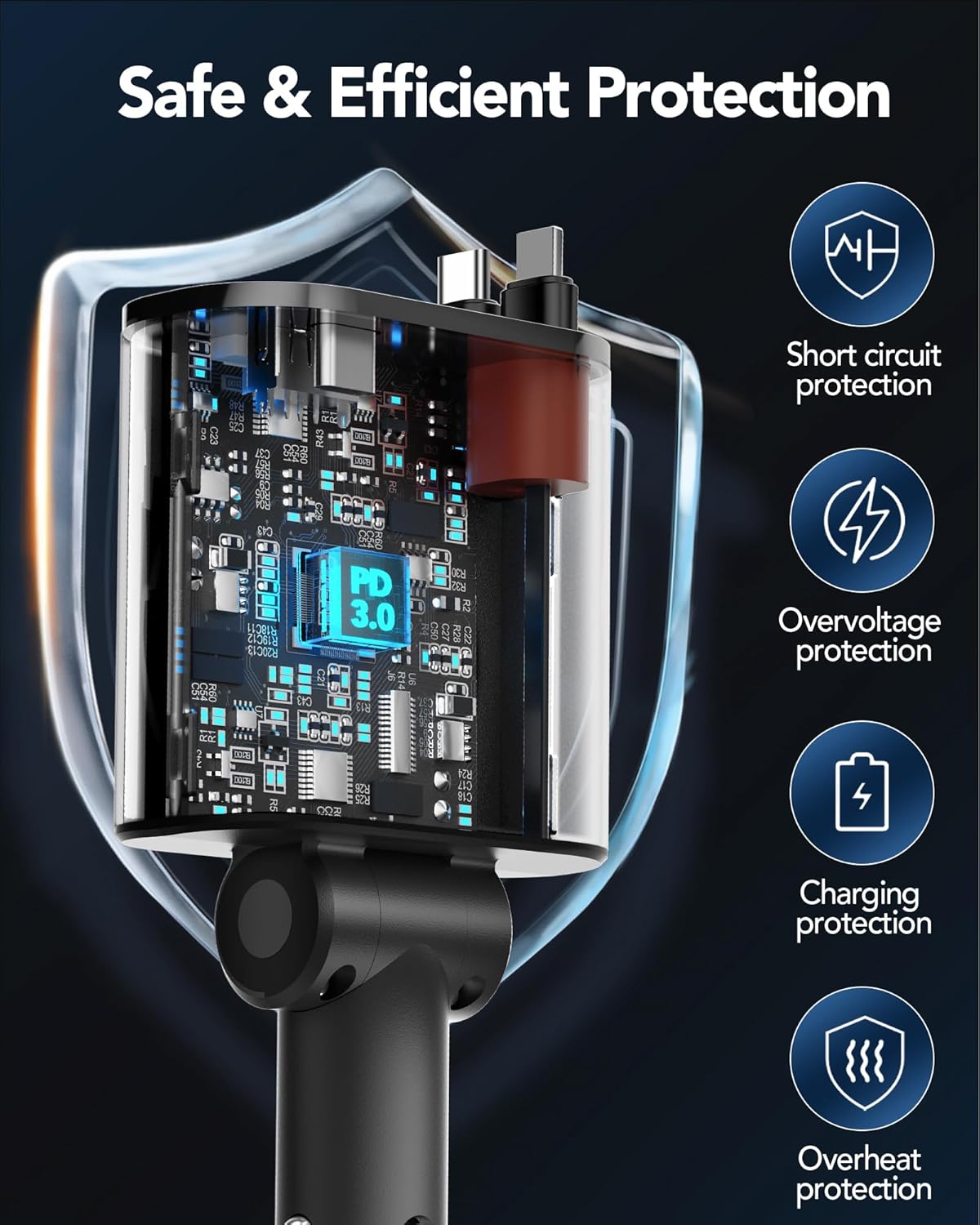 Aimtel Retractable Car Charger Adapter,4 in 1 Car Phone Fast... - Image 9