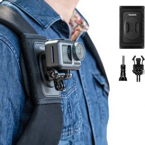 TELESIN Backpack Shoulder Strap Mount for GoPro Hero Series …