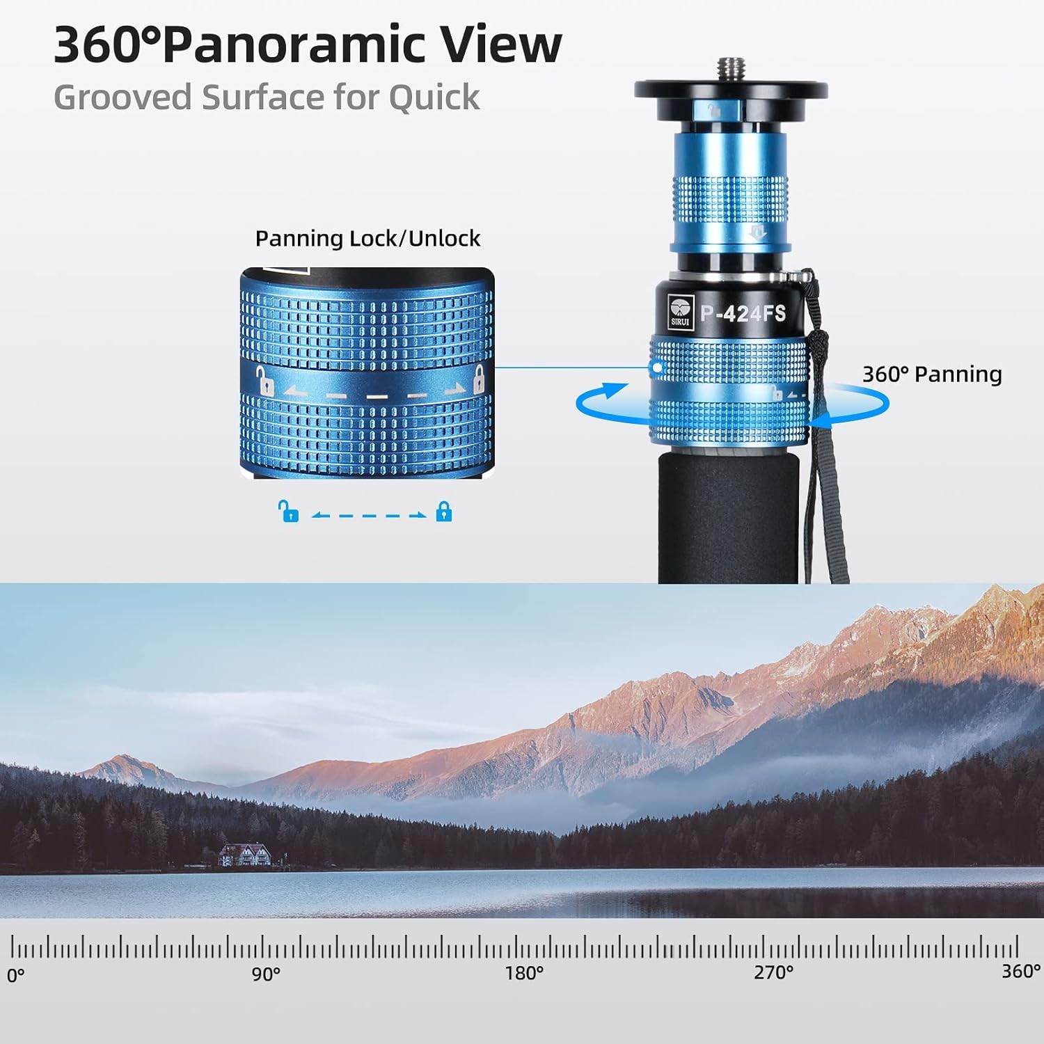 SIRUI P-424FS Camera Monopod for Photography, 160cm Carbon F... - Image 8