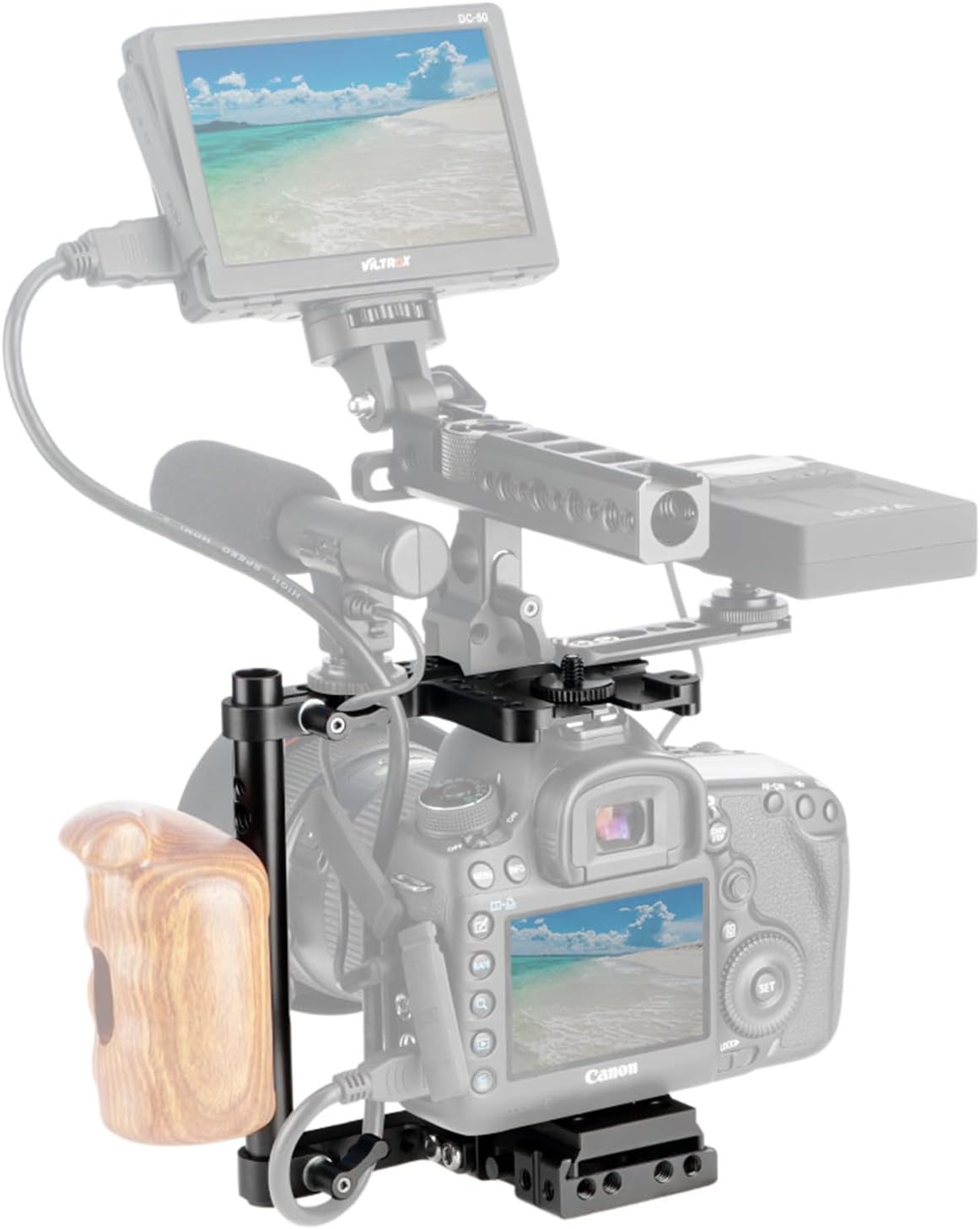 NICEYRIG Universal DSLR Camera Cage with Quick Release Base ... - Image 9