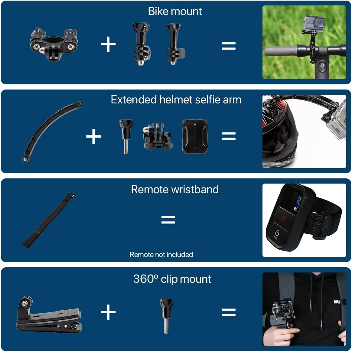 MMOBIEL 50-in-1 Action Camera Accessory Kit Compatible with ... - Image 2