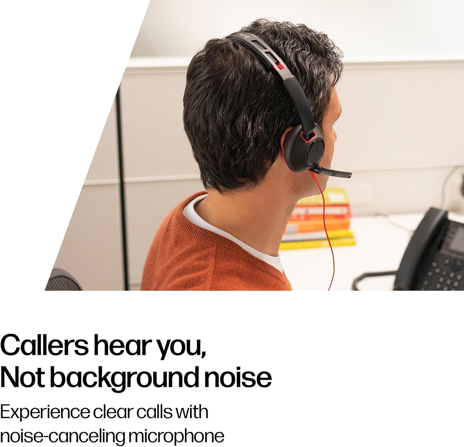 Poly Blackwire 5220 Wired Headset - Flexible Noise-Canceling... - Image 4