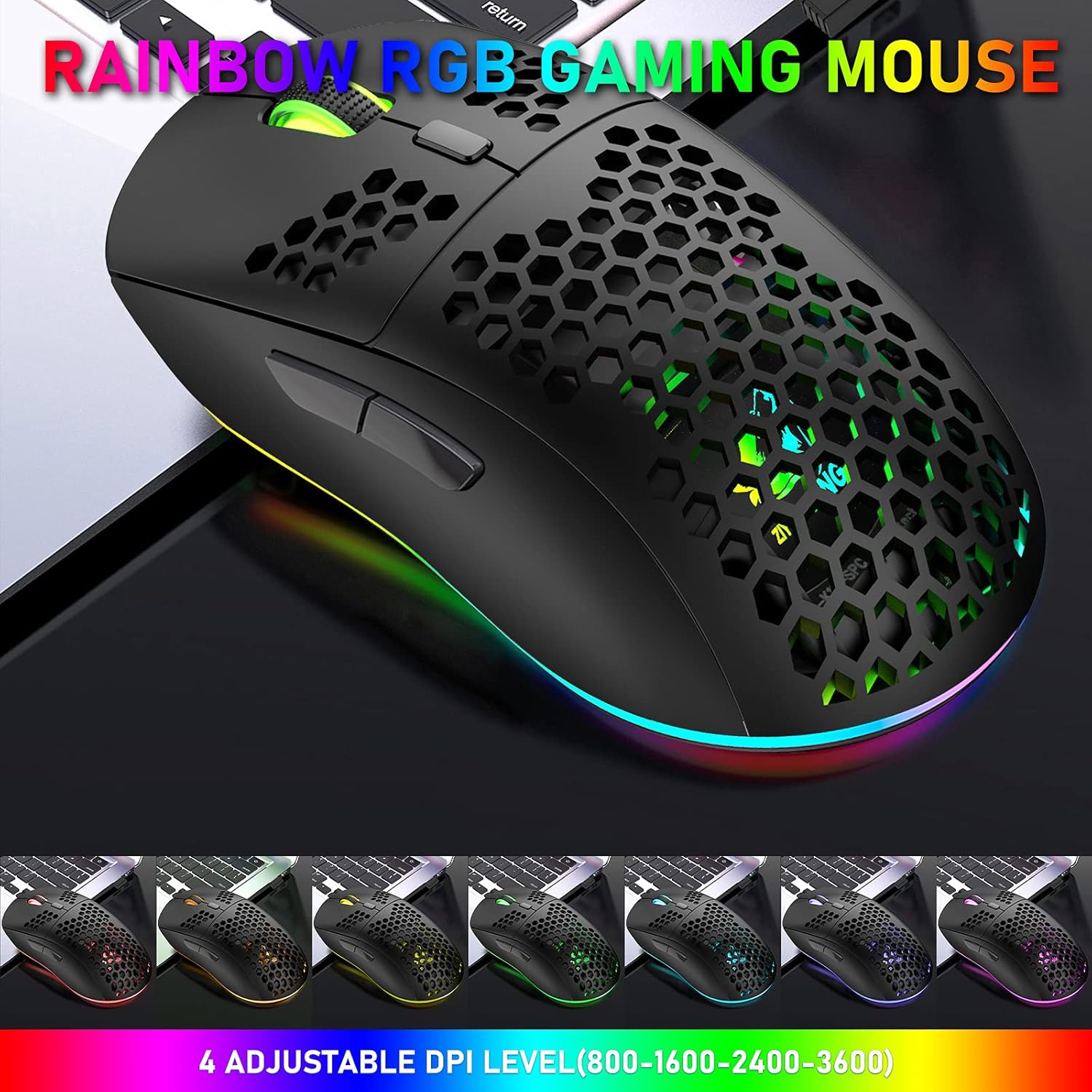 Rechargeable Bluetooth 5.0 Wireless/2.4G USB Wired Dual-mode... - Image 9