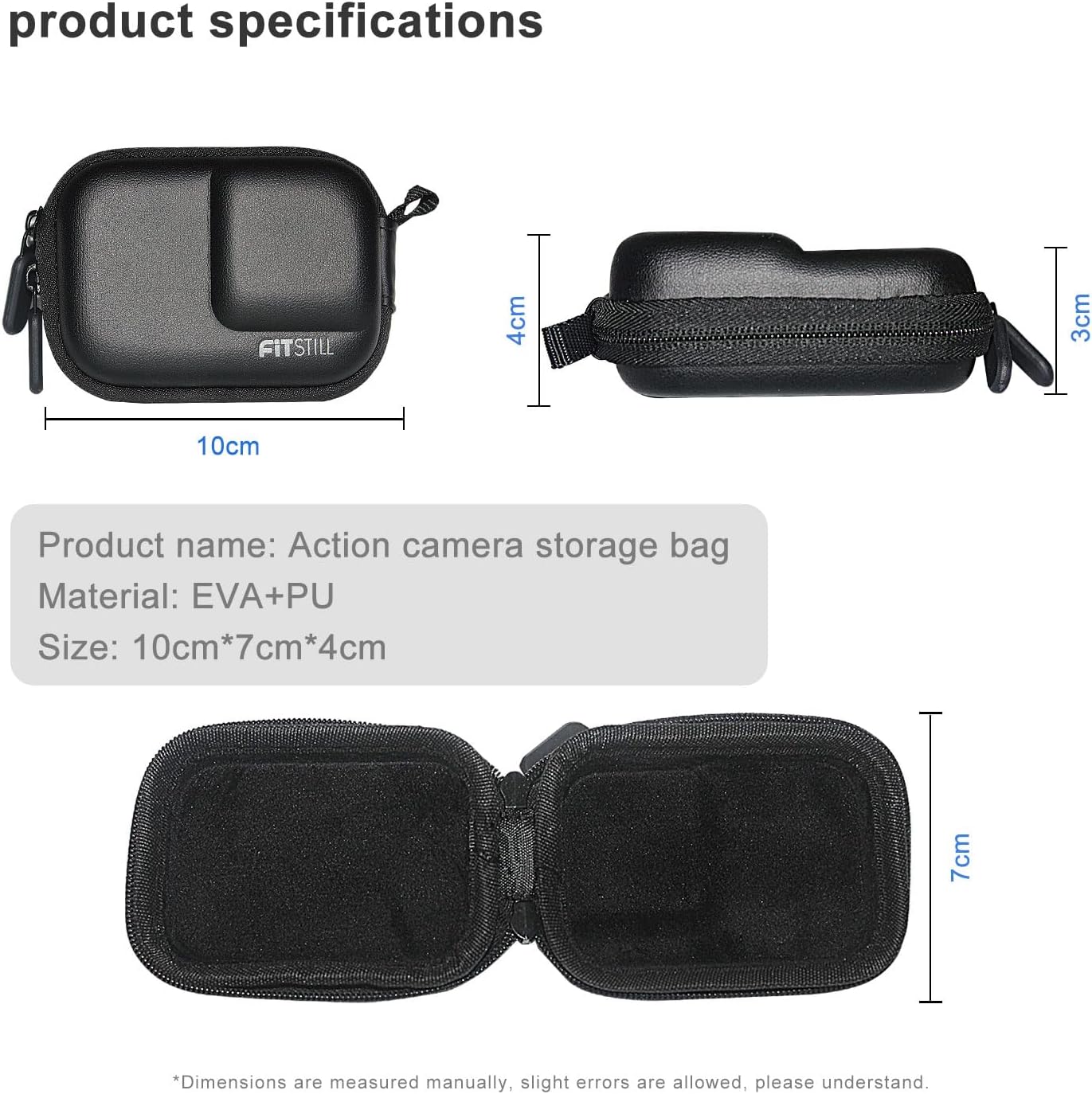 FiTSTILL Black Mini Camera Case for DJI Osmo Action5 Pro/Act... - Image 7