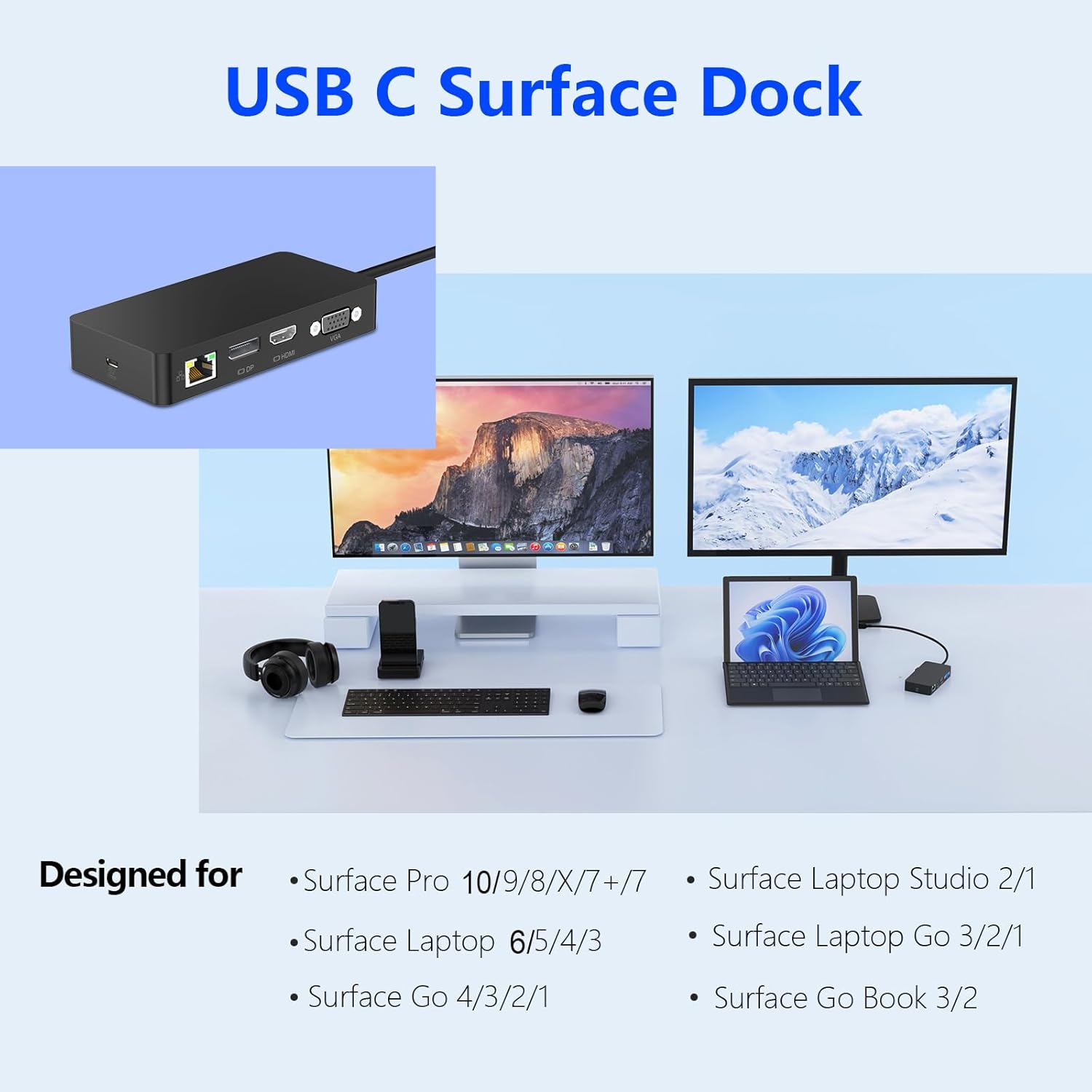 Microsoft Surface Thunderbolt 4 Dock Triple Displays, 11 in ... - Image 7