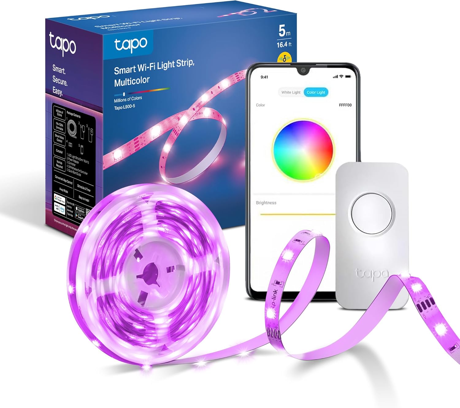 Tapo L900-5 LED Strip Light 5m, Multicolour Led Lights for T... - Image 2