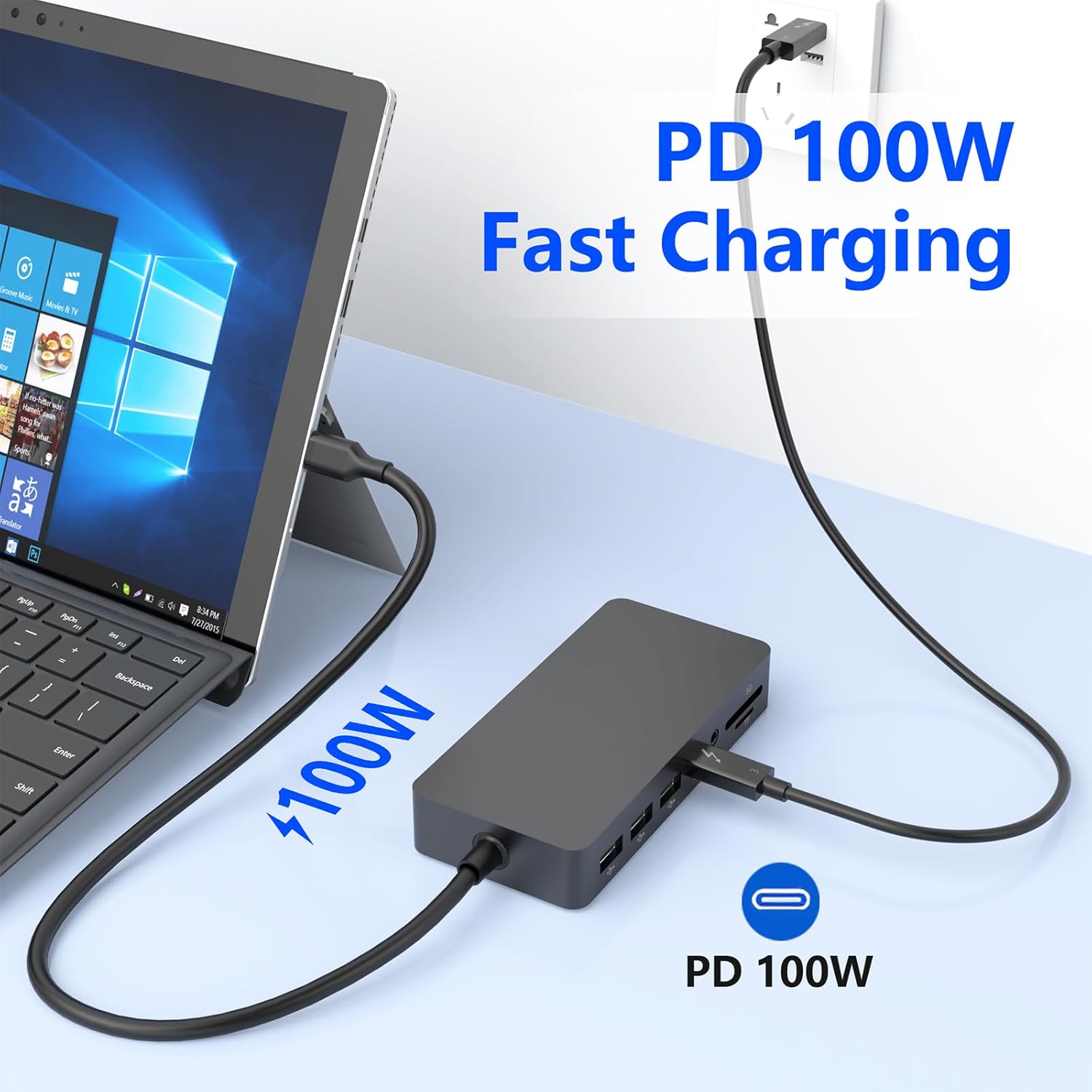 Microsoft Surface Thunderbolt 4 Dock Triple Displays, 11 in ... - Image 10