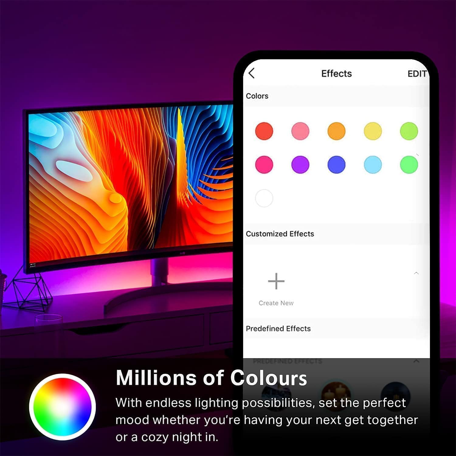 Tapo L900-5 LED Strip Light 5m, Multicolour Led Lights for T... - Image 5