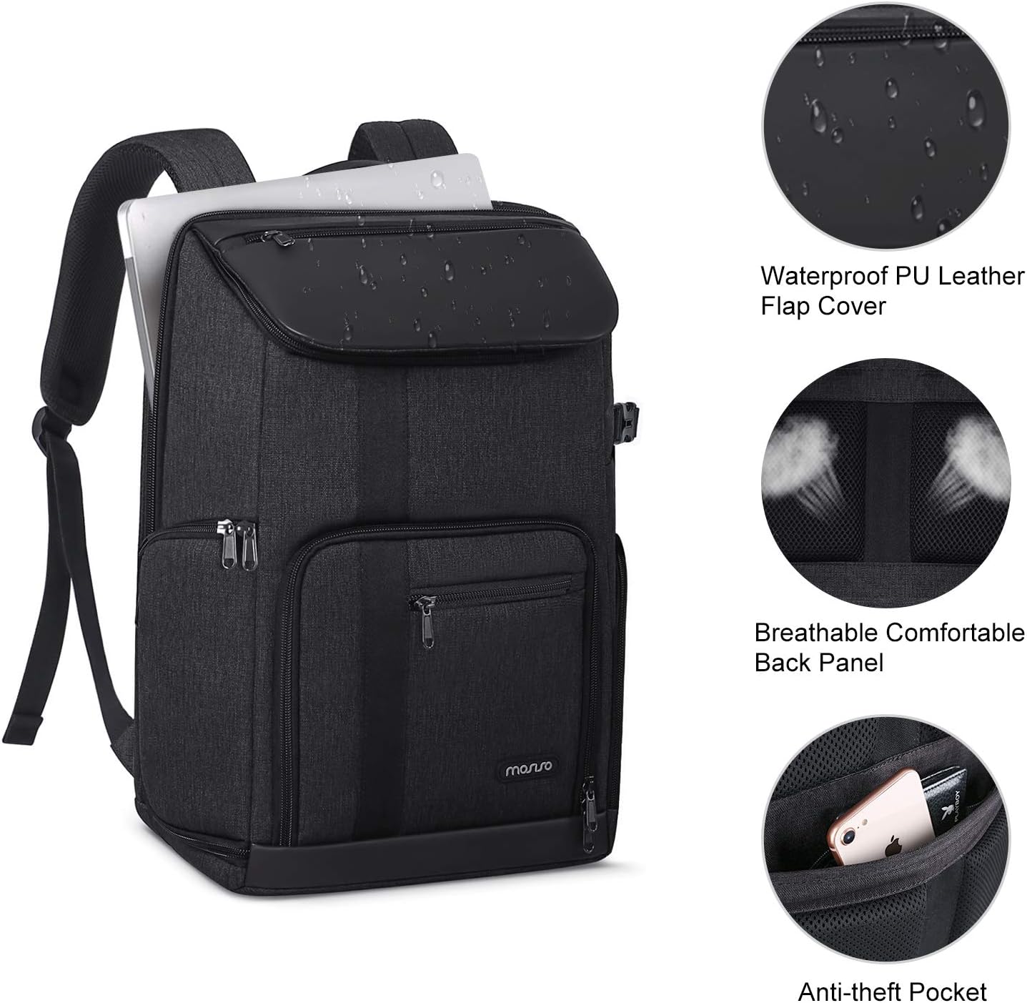 MOSISO Camera Backpack 17.3 inch, DSLR/SLR/Mirrorless Case L... - Image 4