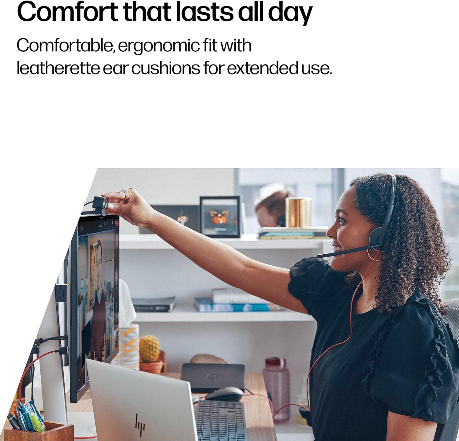 Poly Blackwire 3225 Wired Headset - Noise-Canceling Mic – St... - Image 5