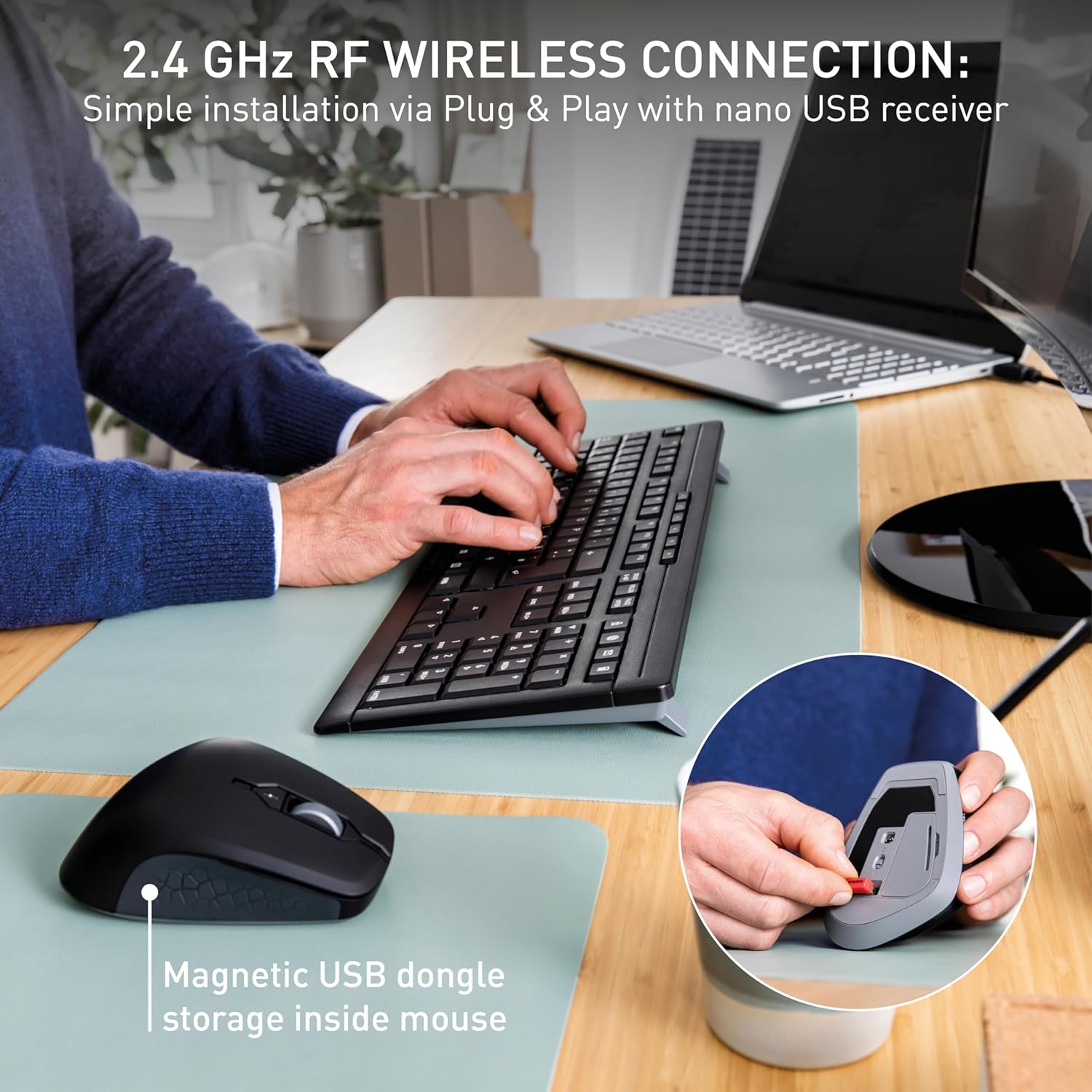 CHERRY STREAM DESKTOP COMFORT, Wireless Keyboard And Mouse S... - Image 4