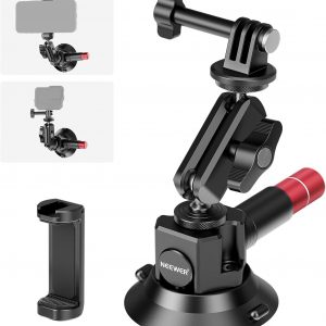 NEEWER 3″ Suction Cup Camera Mount Bracket with Ball Head Ma…