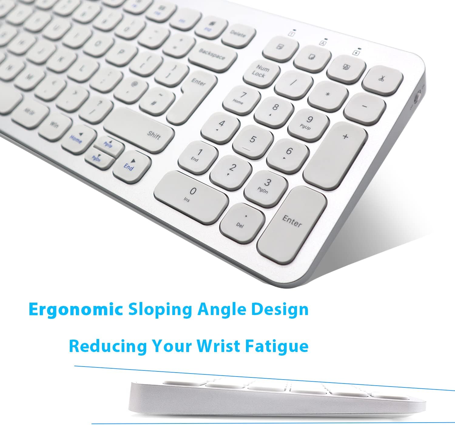 LeadsaiL Wireless Keyboard and Mouse Set, Wireless USB Mouse... - Image 7