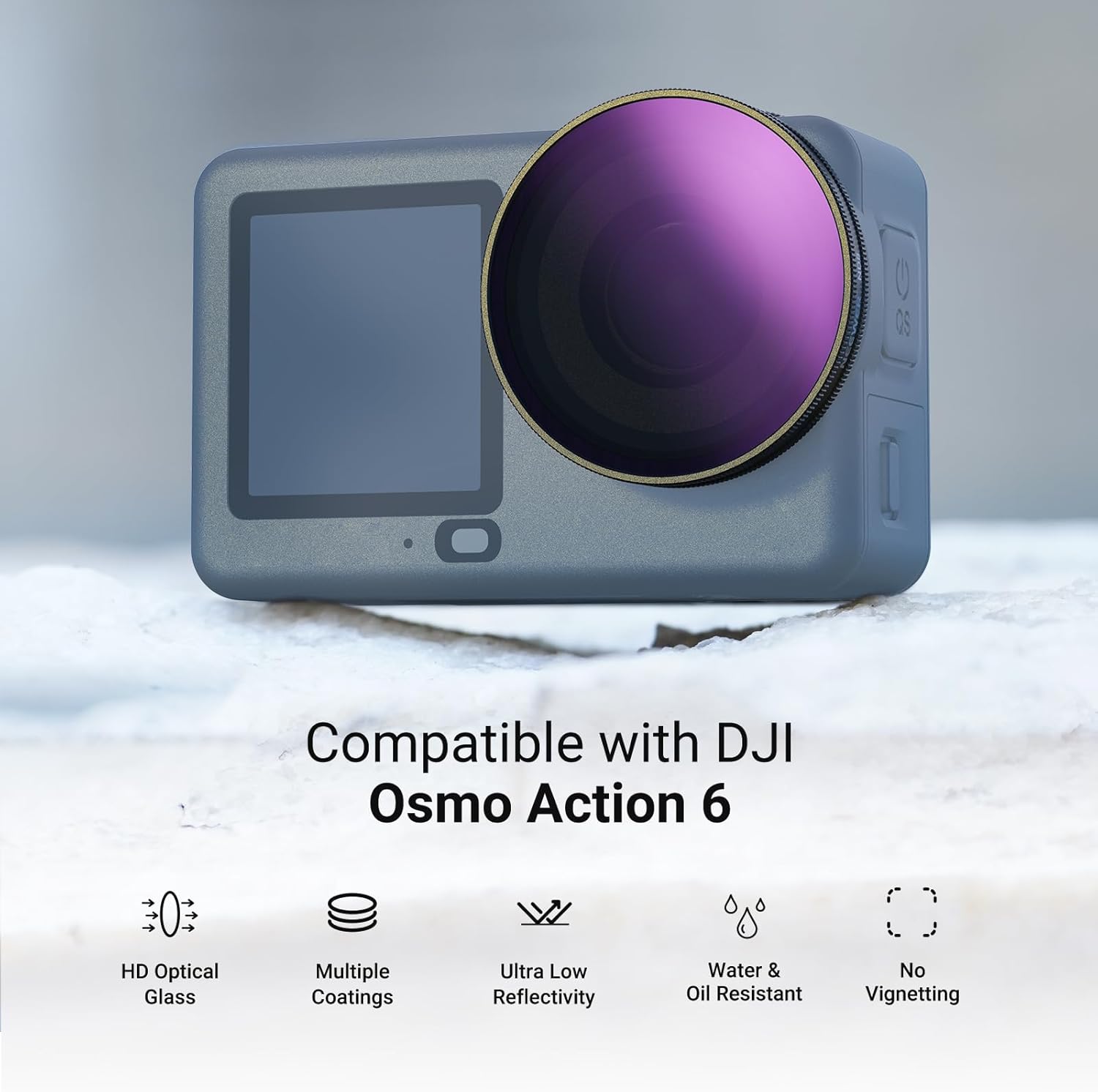 NEEWER CPL + ND Filter Set Compatible with DJI Osmo Action 6... - Image 2