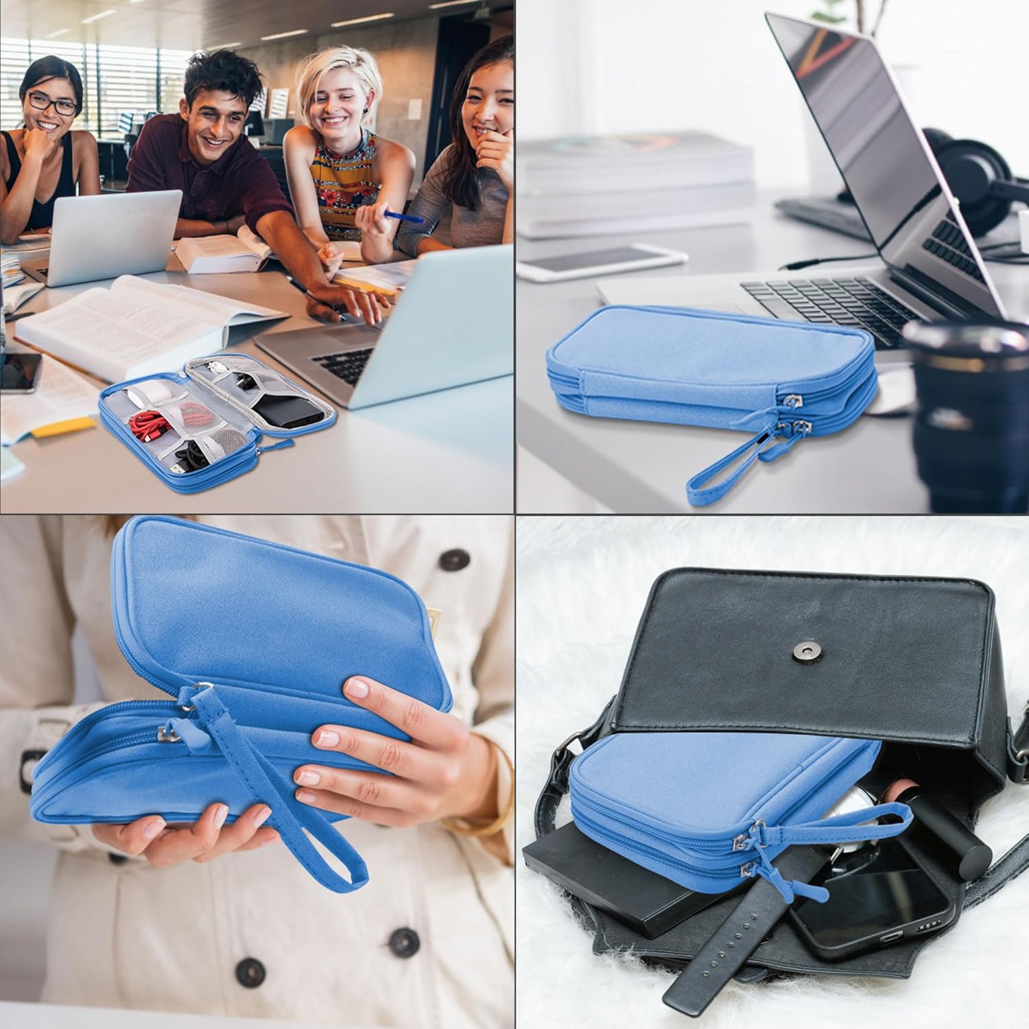 Arae Electronic Accessories Organizer, Travel Essentials Cab... - Image 8